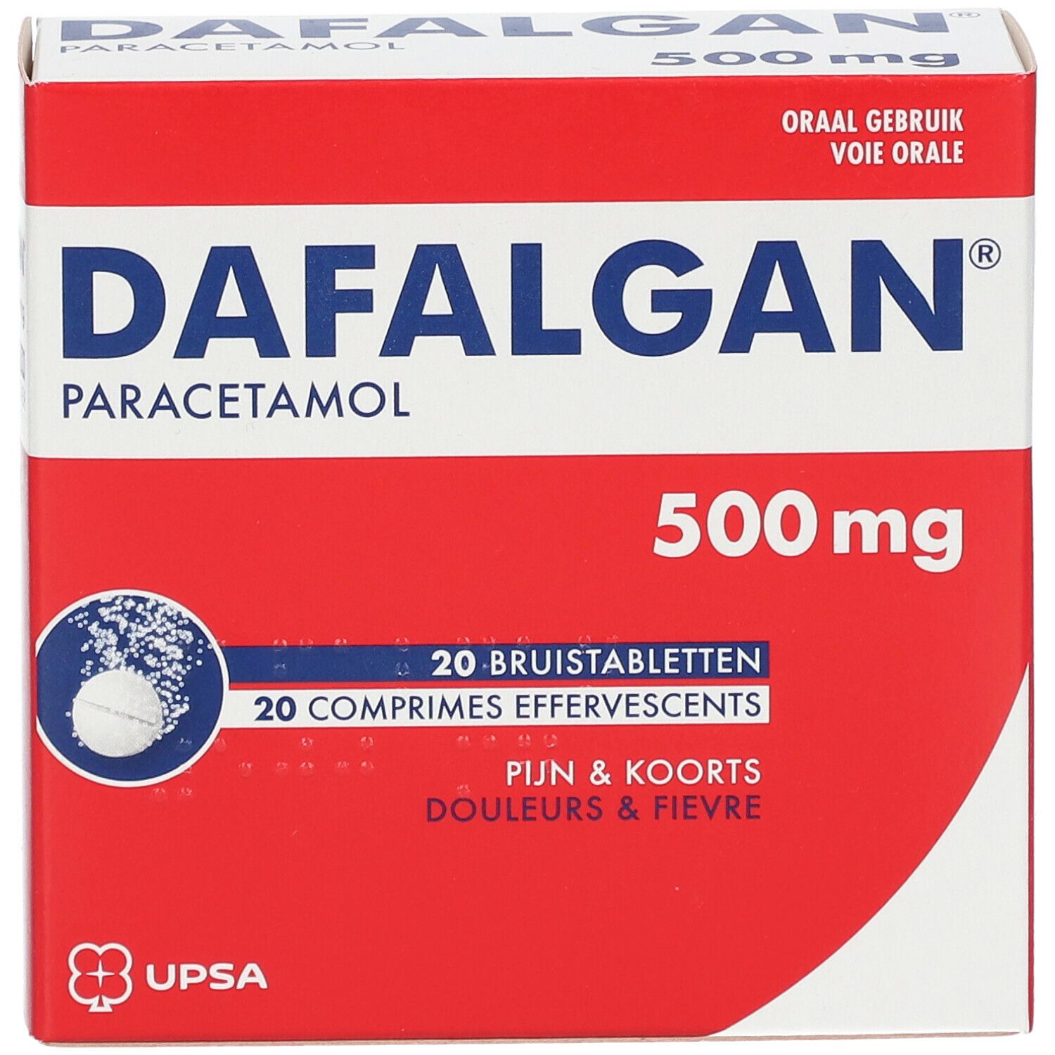 Dafalgan® 500 mg Paracetamol | Pijn & Koorts