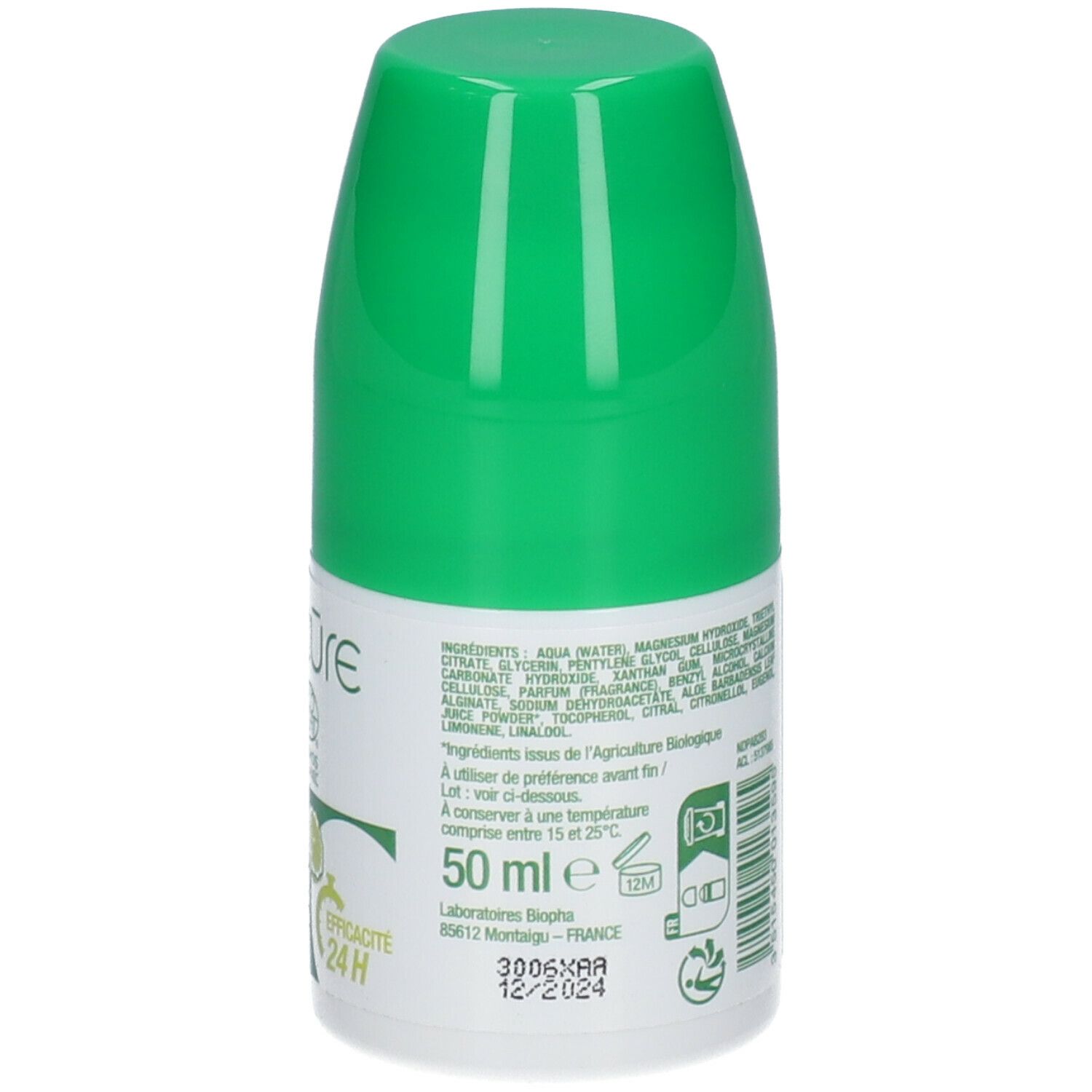Bio Secure Deodorant Aluinsteen-Bergamot