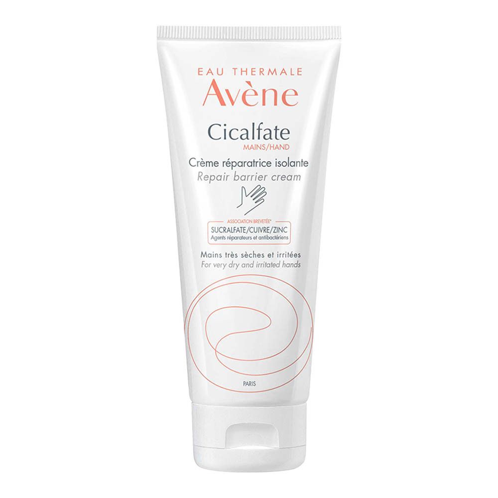 Tube de crème pour les mains Avène Cicalfate, 100ml, pour mains très sèches et irritées.