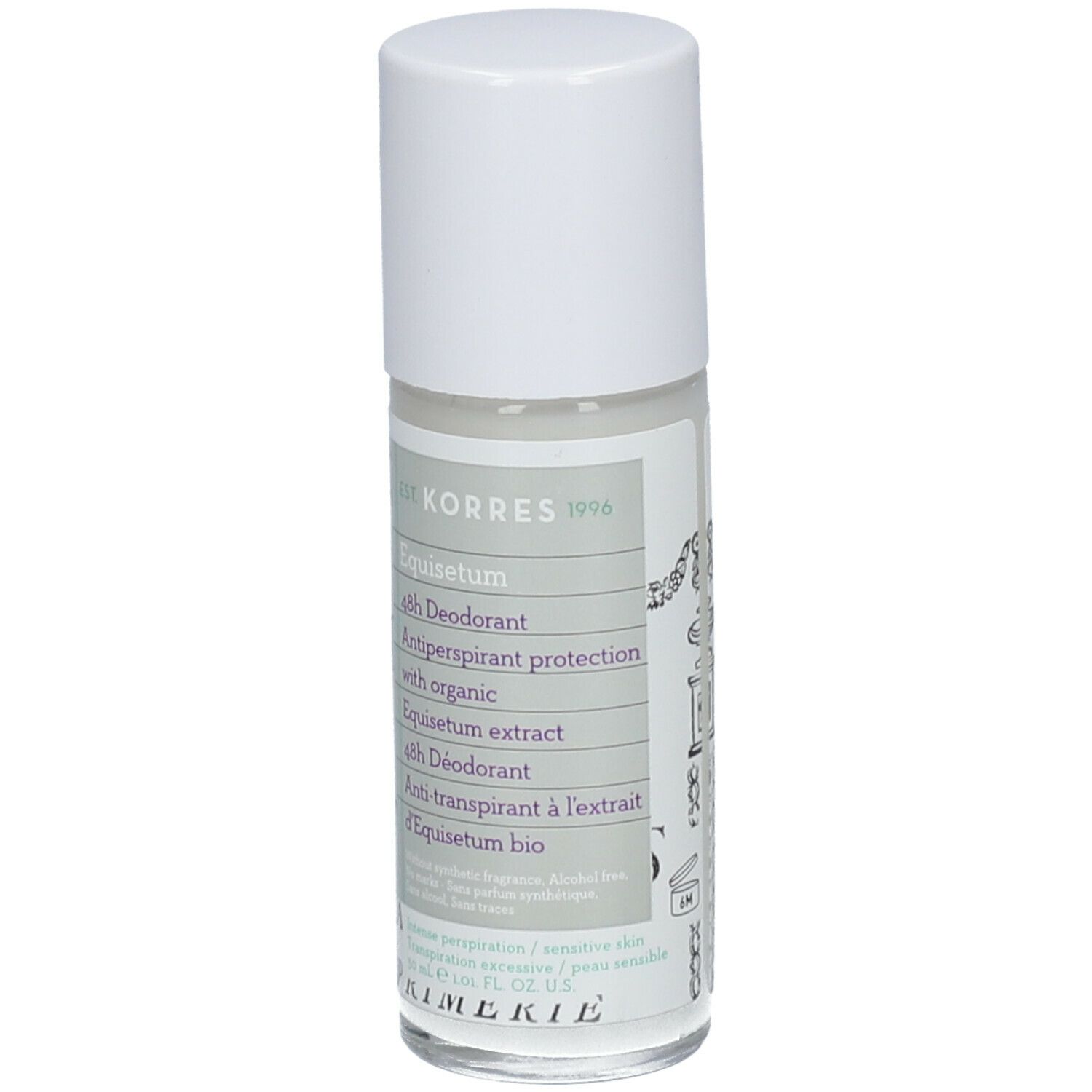 Korres KB Equisetum Déodorant Anti-Transpirant 48h sans Parfum