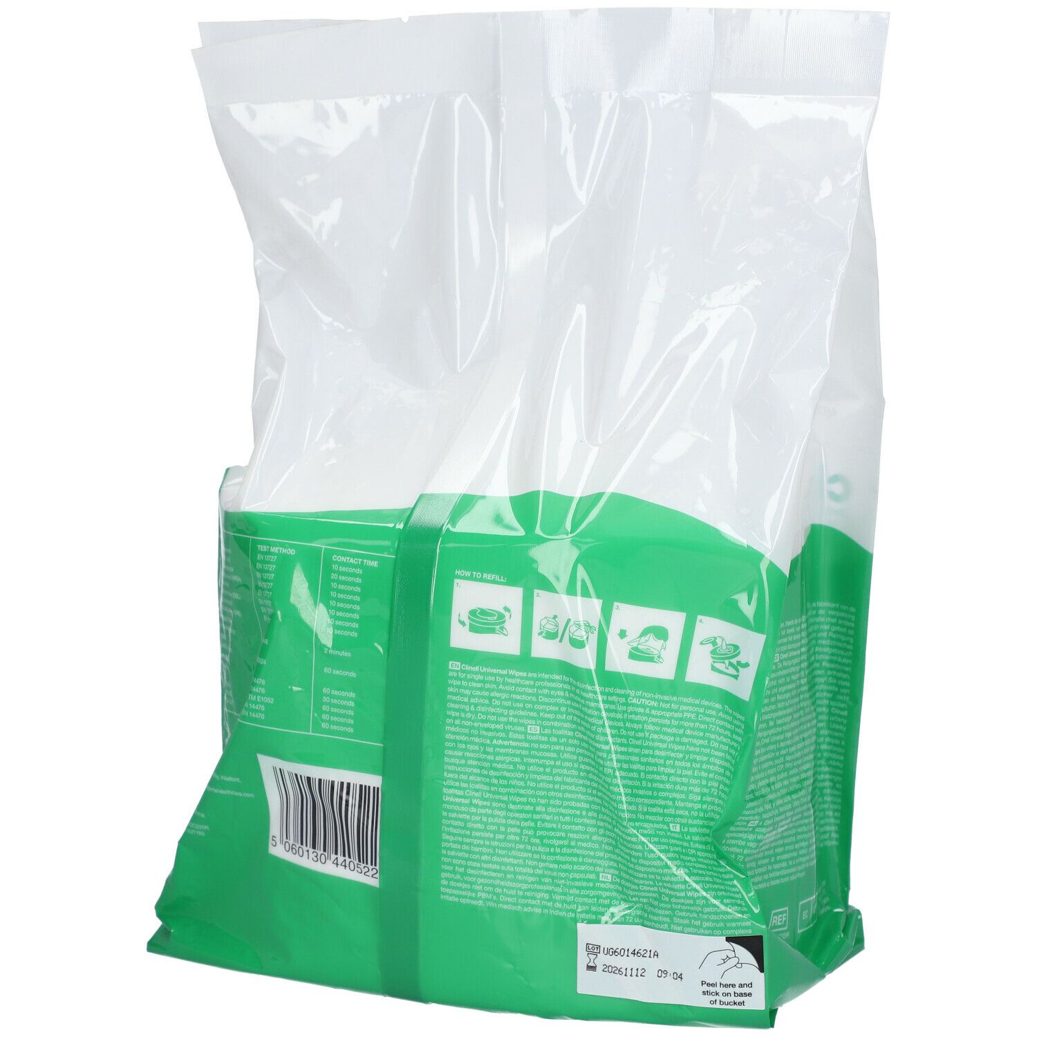 Clinell Lingettes Universelles Recharge Seau CWBUC225R
