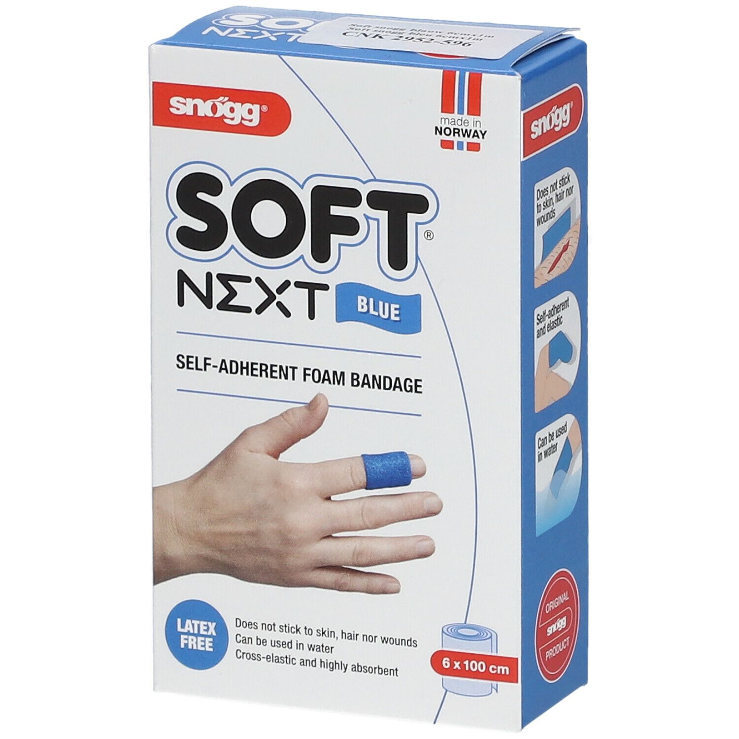 Covarmed Softsnogg 6cm x 1m Bleu