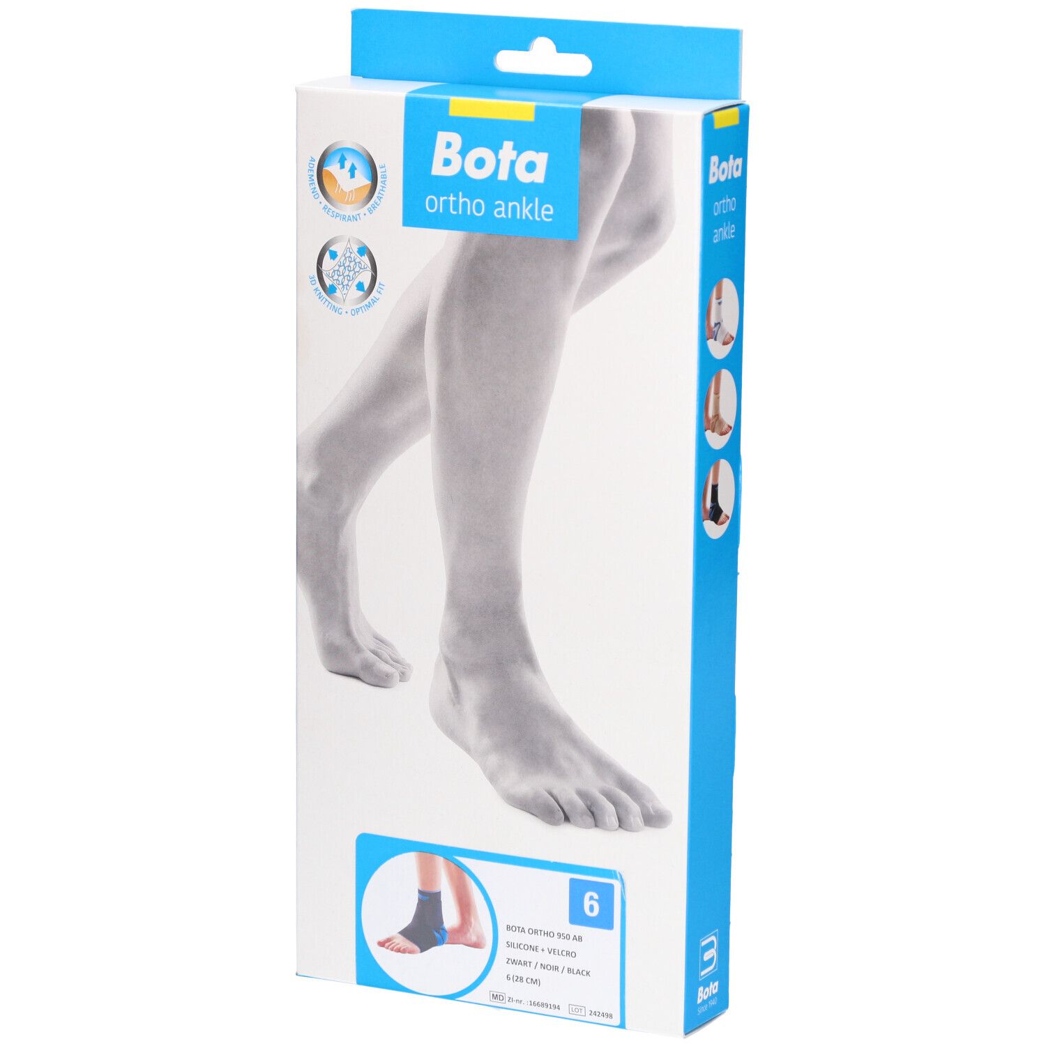 Bota Ortho AB 950 + Velcro Noir Taille 6