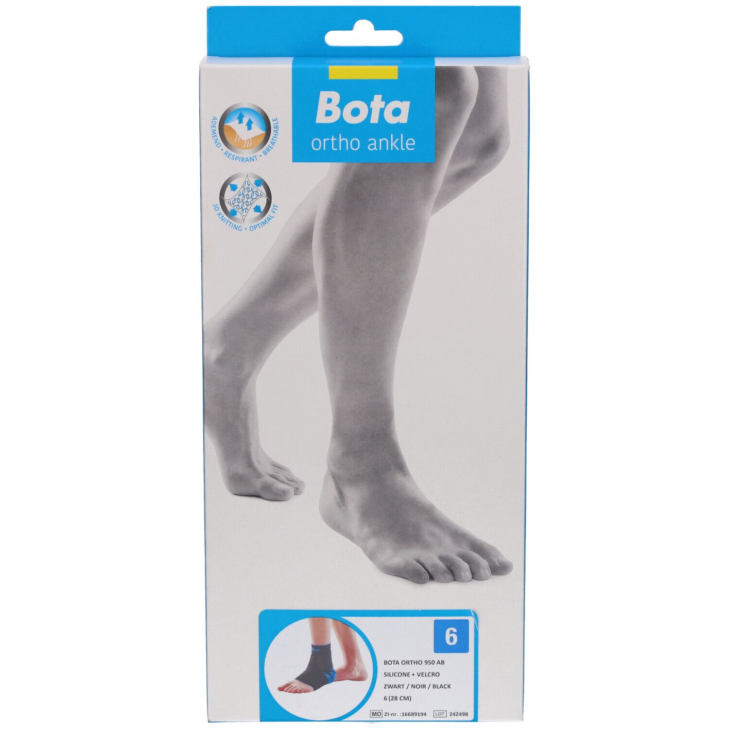 Bota Ortho AB 950 + Velcro Noir Taille 6