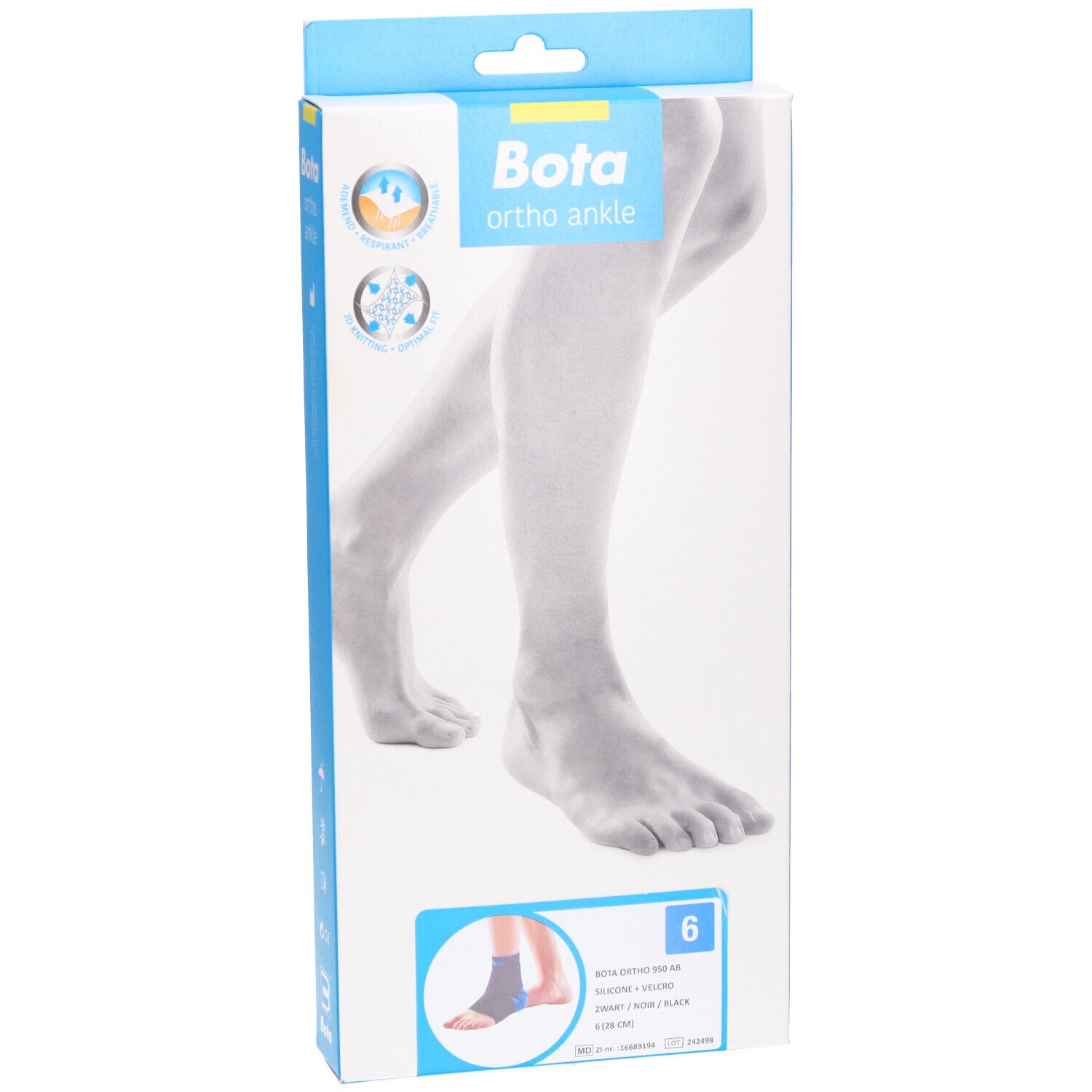 Bota Ortho AB 950 + Velcro Noir Taille 6