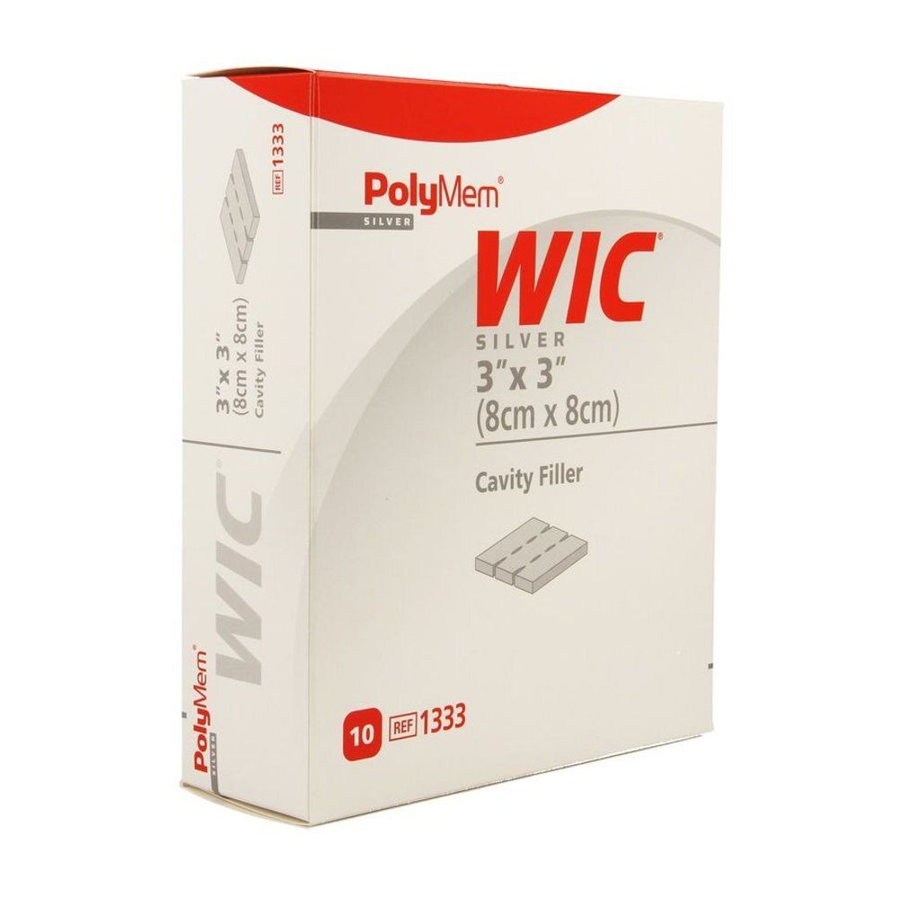 Boîte de Polymem Silver WIC, 8x8cm. Inscription : WIC Silver, Cavity Filler. Contient dix unités.