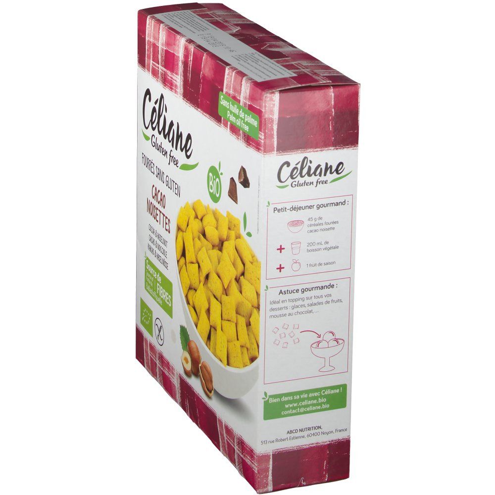 Celiane Grains Remplis Cacao/Noisette Bio