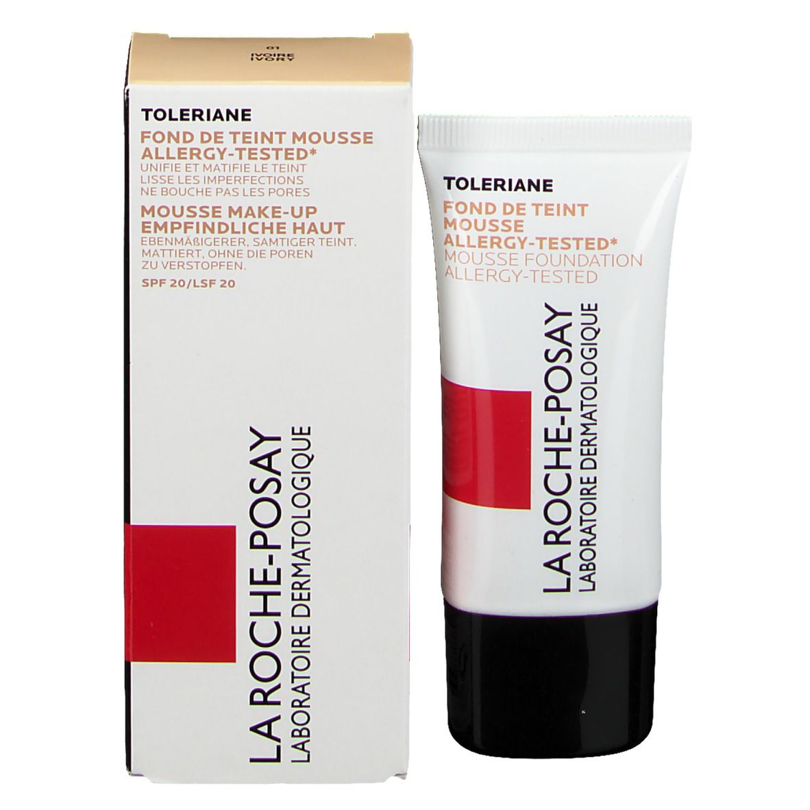 La Roche-Posay Toleriane Foundation Mousse 01