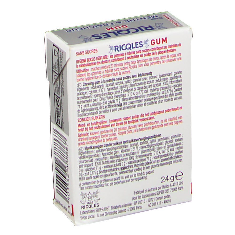 Ricqles Chewing Gum Blancheur