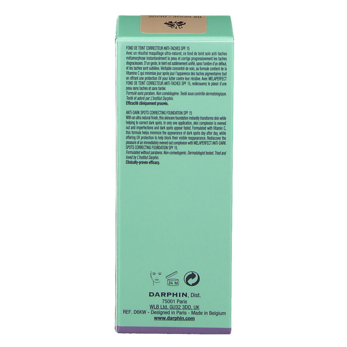 Darphin Melaperfect Fond De Teint Correcteur Beige SPF 15