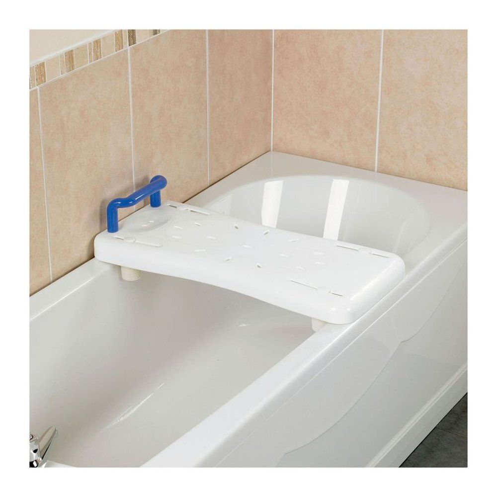 Emballage en carton avec texte "days". Contient "Bathboard With Handle". Logo "adhome".