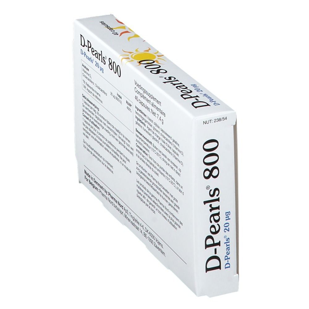 Pharma Nord D-Pearls 800 | vitamine D | Immunité + Os & dents