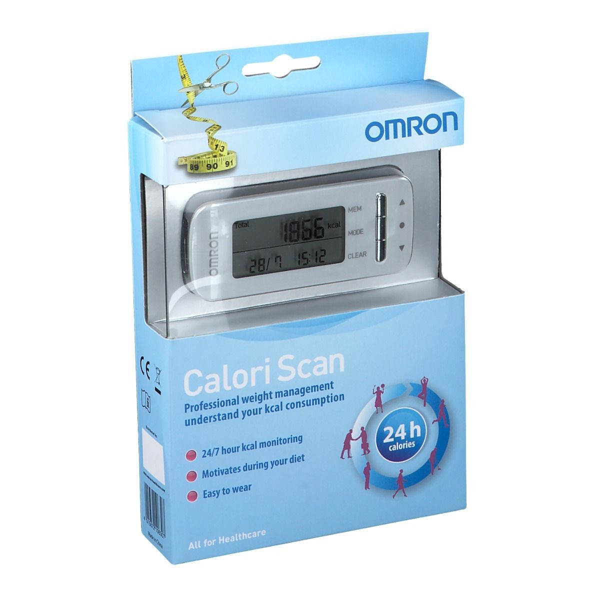 Omron Podomètre Caloriscan Blanc