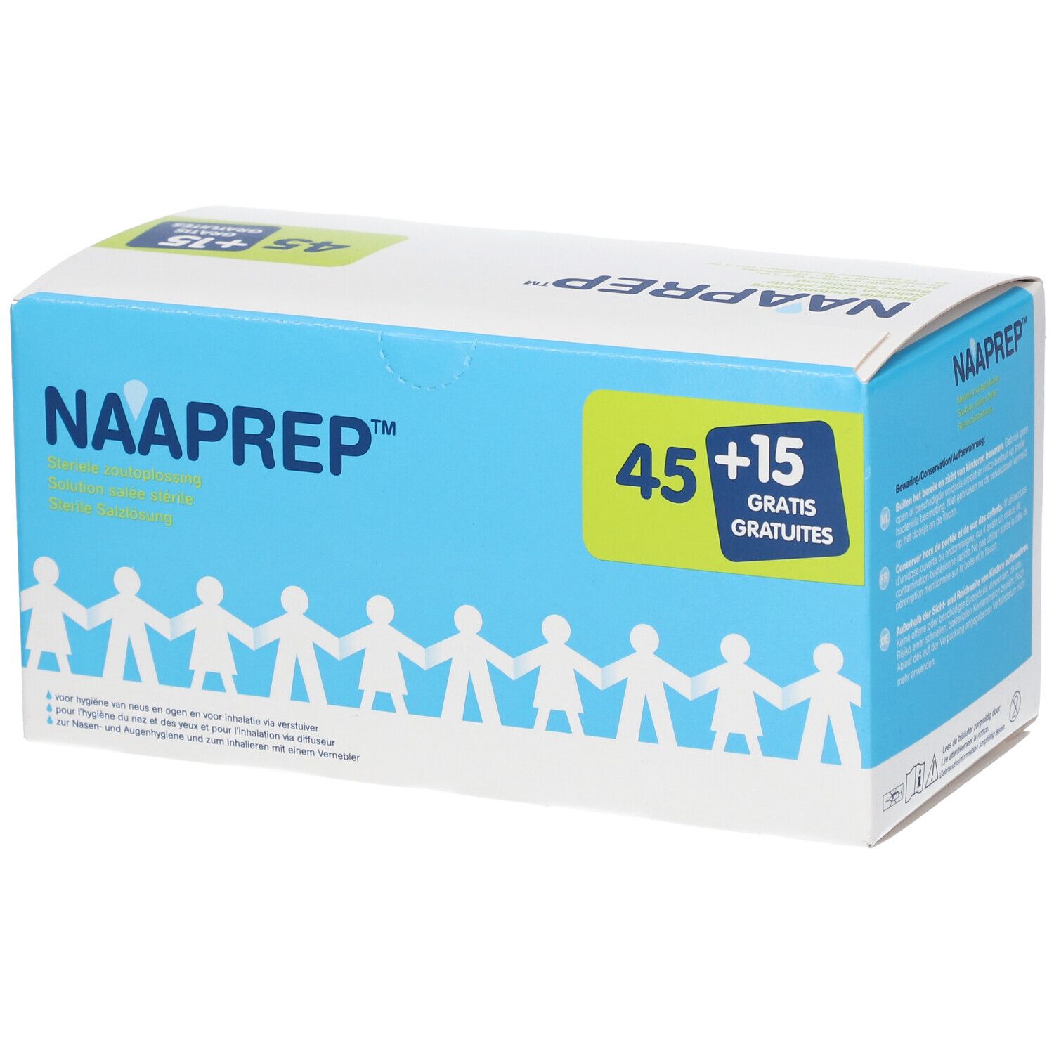 Naaprep Sérum Physiologique + 15 Ampoules GRATUITES - Nez, Yeux, Oreilles pour Bébés et Enfants