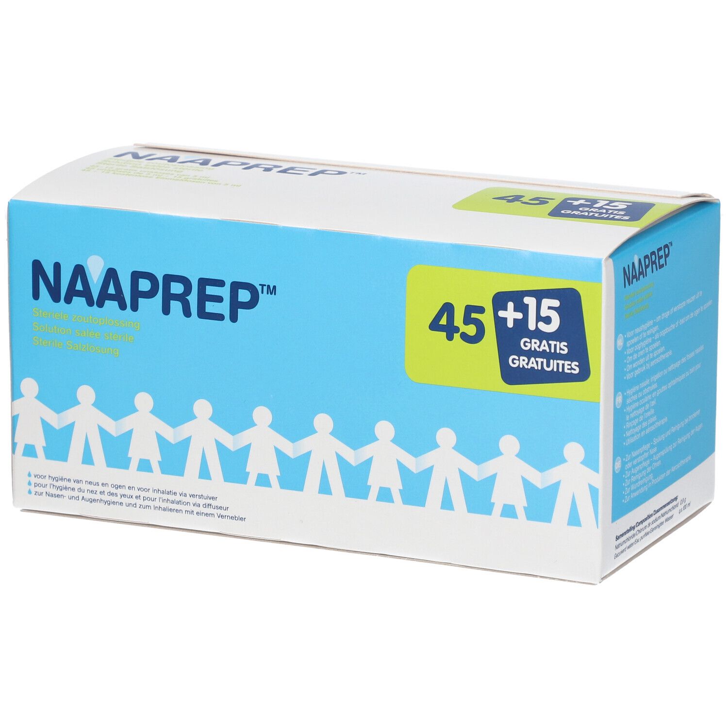 Naaprep Sérum Physiologique + 15 Ampoules GRATUITES - Nez, Yeux, Oreilles pour Bébés et Enfants