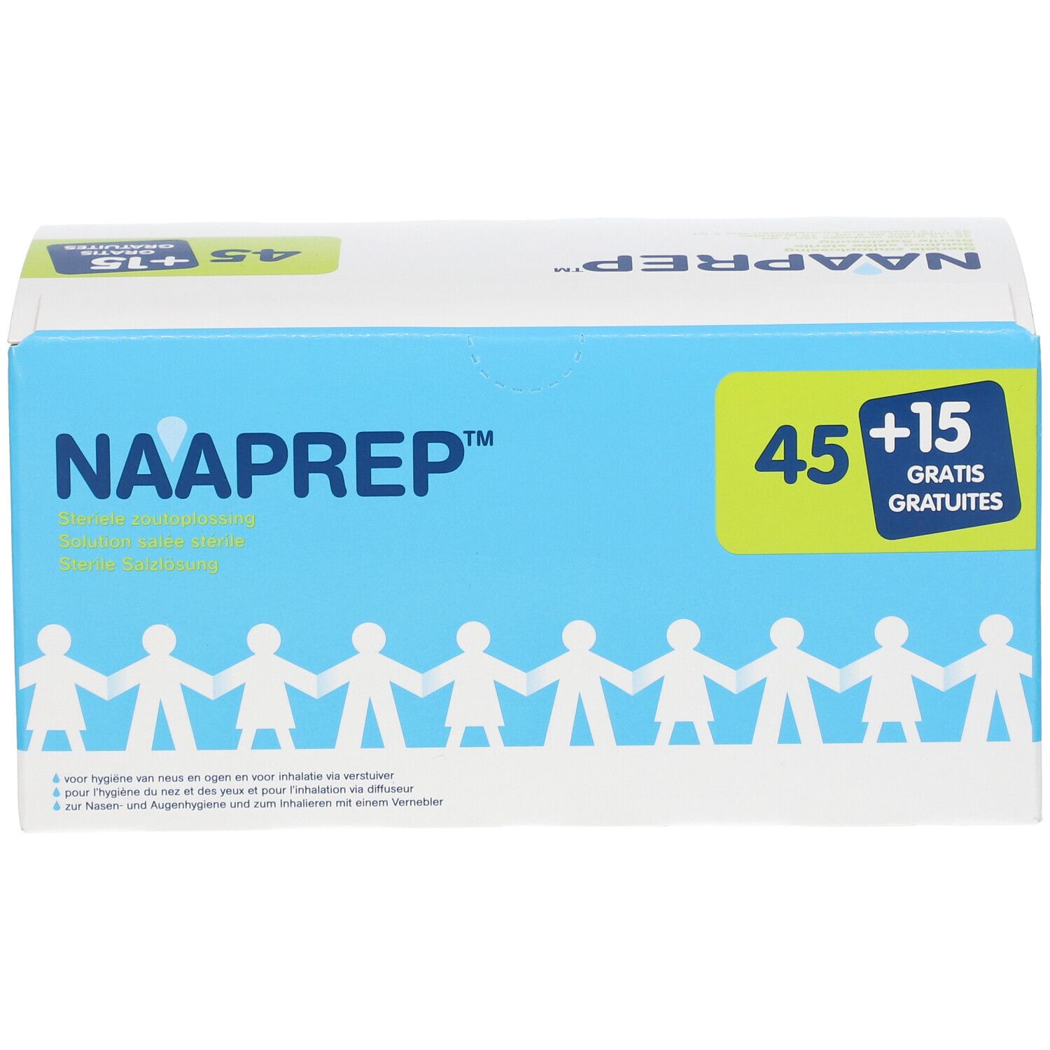 Naaprep Sérum Physiologique + 15 Ampoules GRATUITES - Nez, Yeux, Oreilles pour Bébés et Enfants