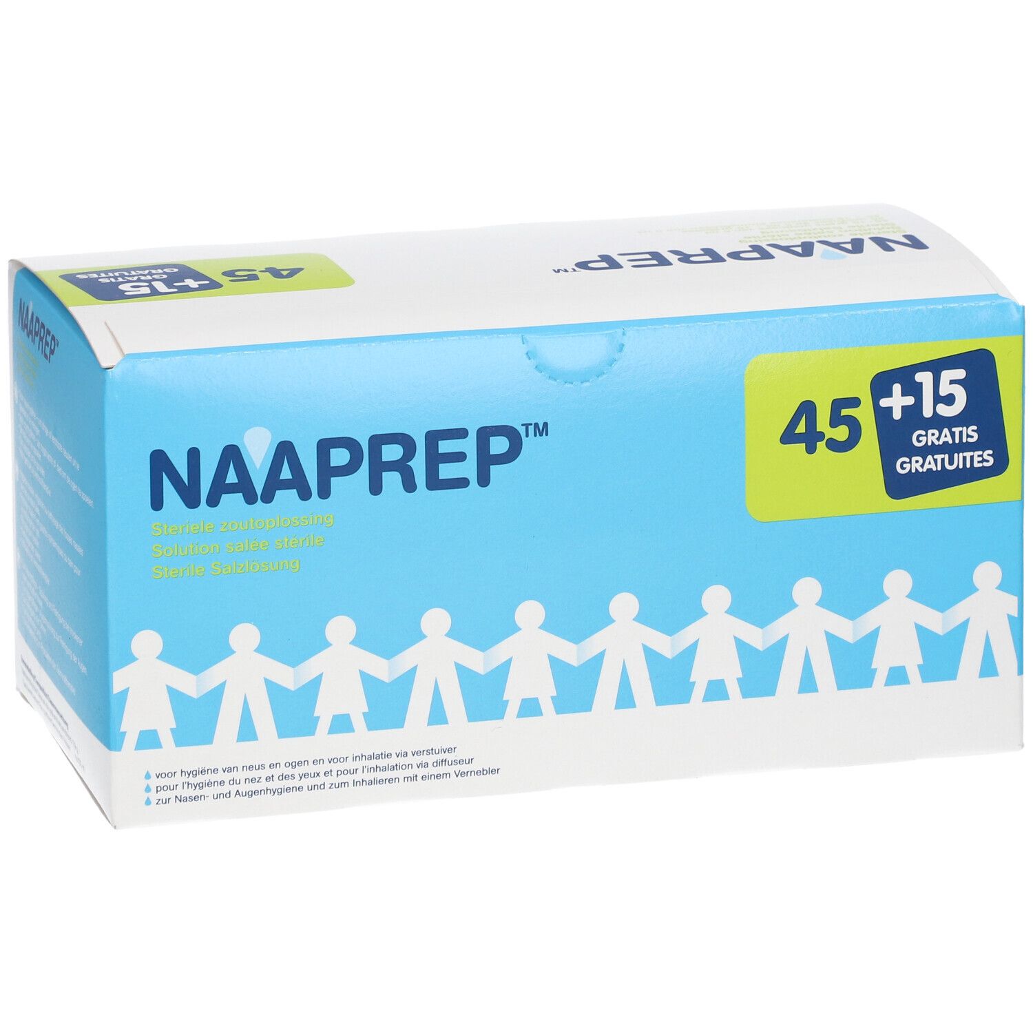 Naaprep Sérum Physiologique + 15 Ampoules GRATUITES - Nez, Yeux, Oreilles pour Bébés et Enfants