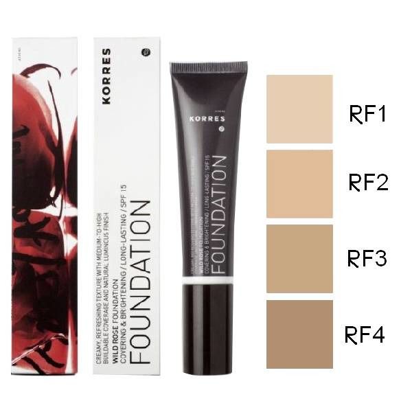 Korres KM Wild Rose Foundation RF3 SPF15
