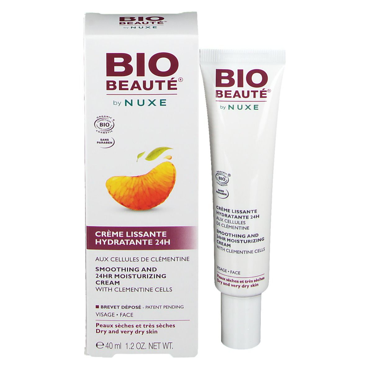 Bio Beauté by Nuxe Crème Lissante & Hydratante aux Cellules de Clémentine