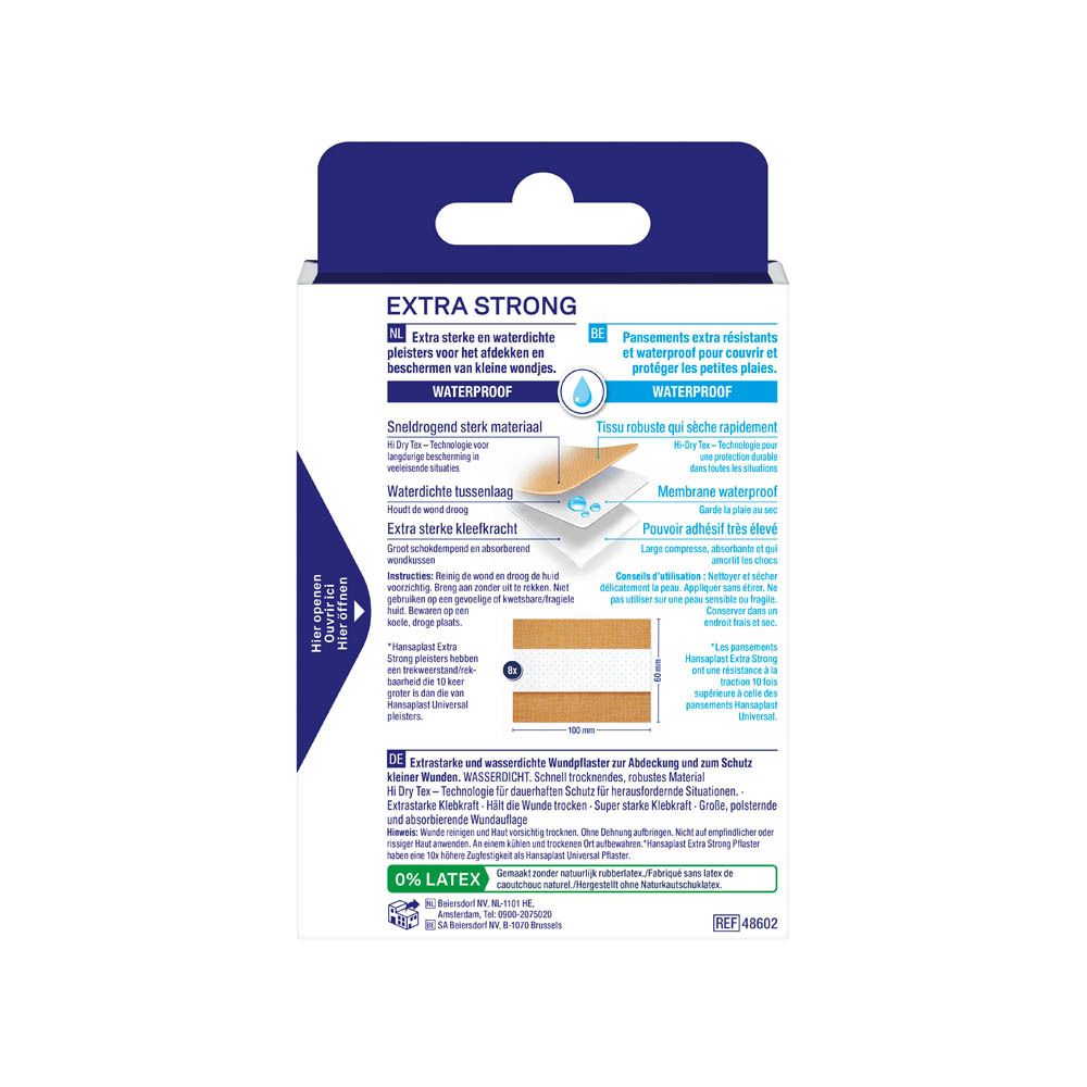 Hansaplast Extra Strong 0,8 x 6 cm