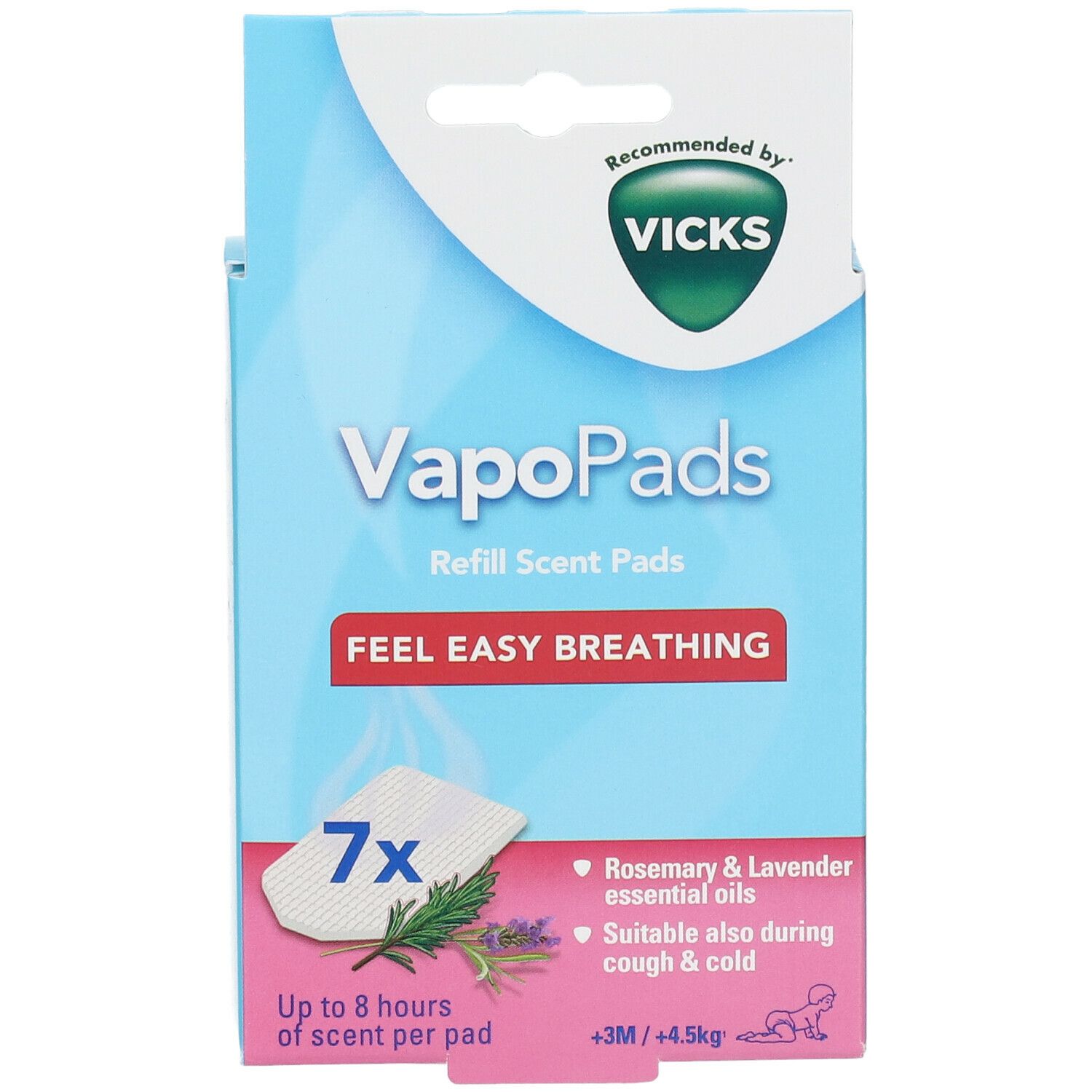 Vicks Pediatric VapoPads Romarin & Lavande