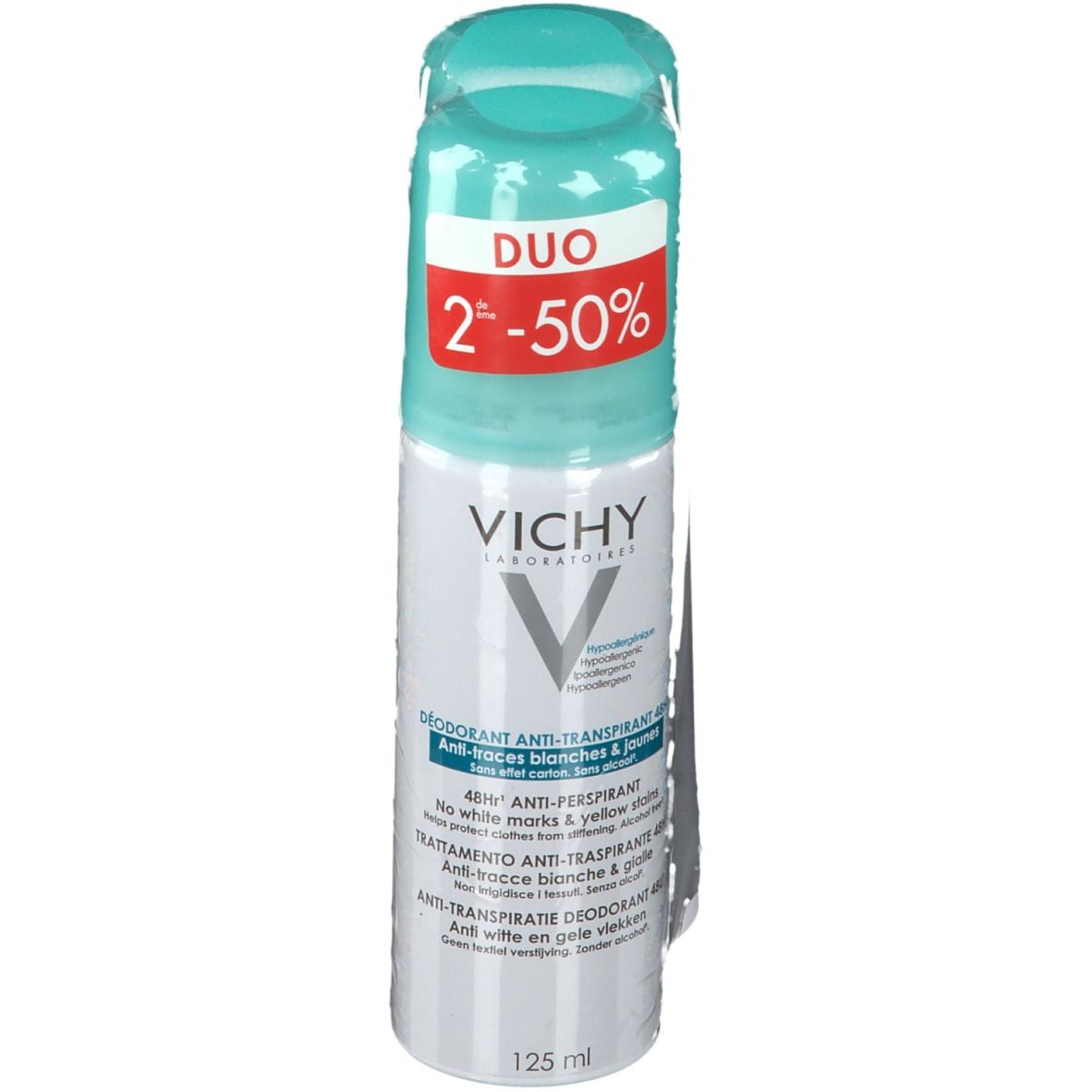 Vichy Deodorant Anti-Transpiratie Anti-Witte en Gele Vlekken Duo