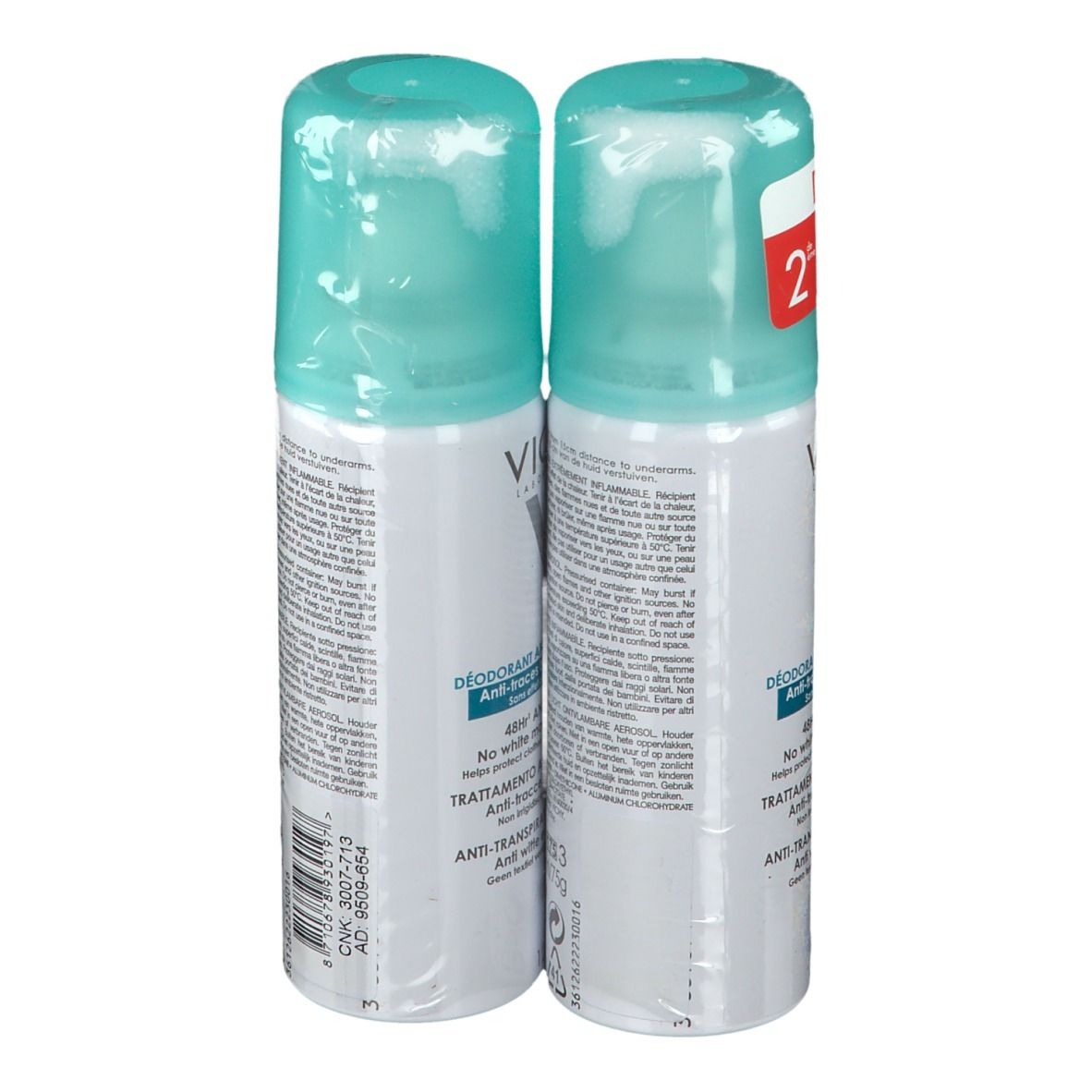Vichy Deodorant Anti-Transpiratie Anti-Witte en Gele Vlekken Duo