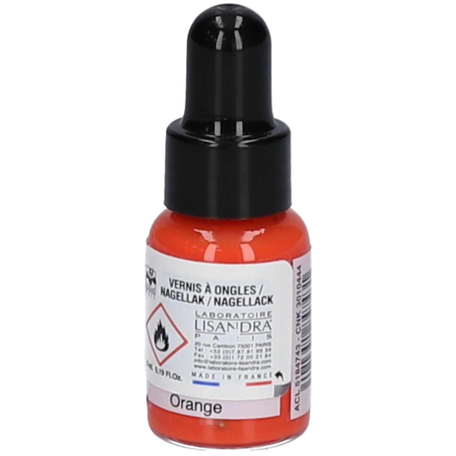 Lisandra Cosménail Vernis A Ongles 26 Orange