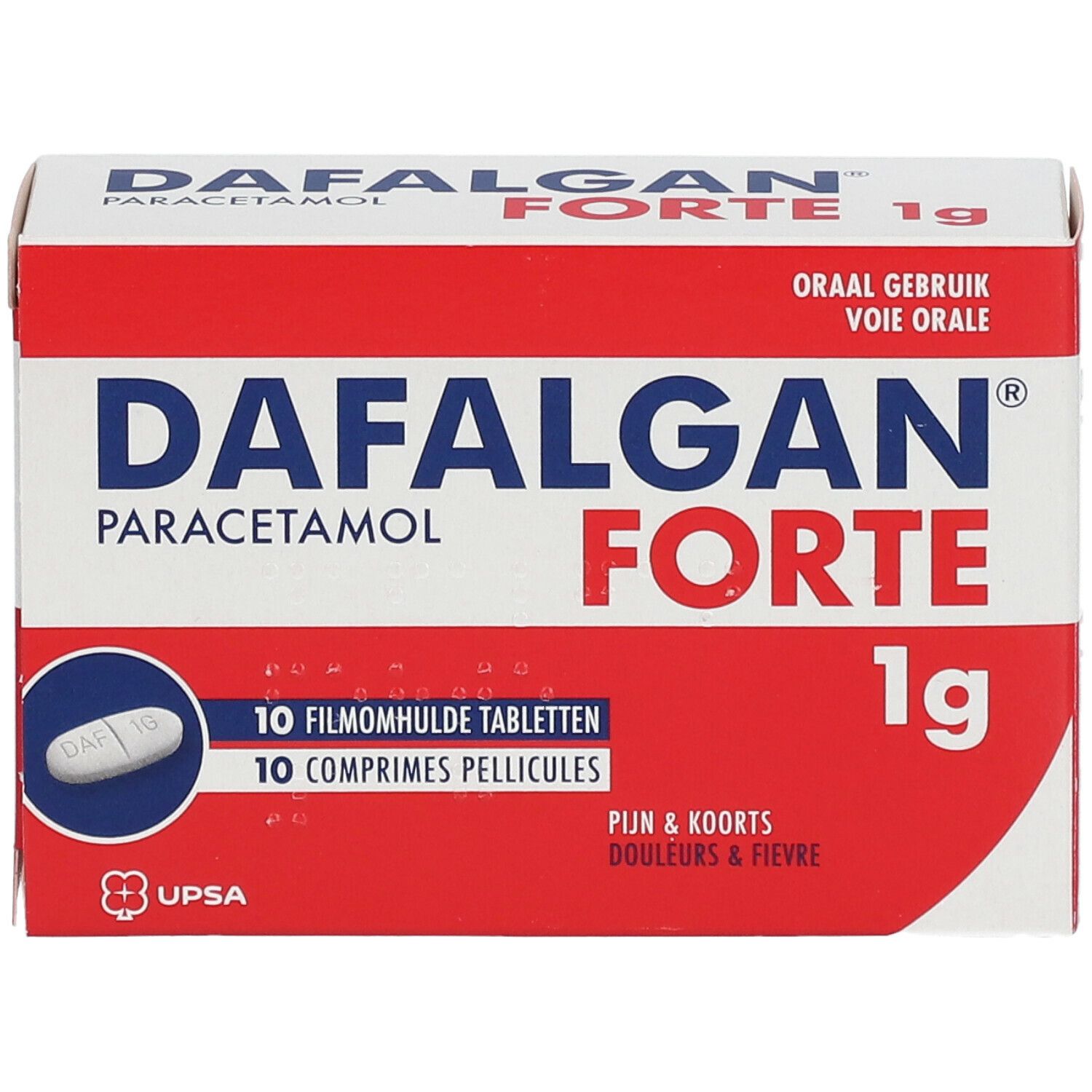 Dafalgan® Forte 1g Paracétamol | Douleurs & Fièvre