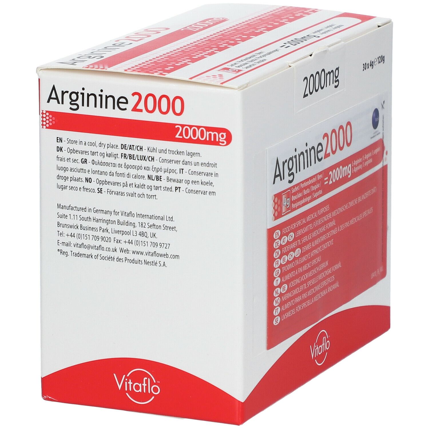 Vitaflo Arginine 2000 4G Poudre