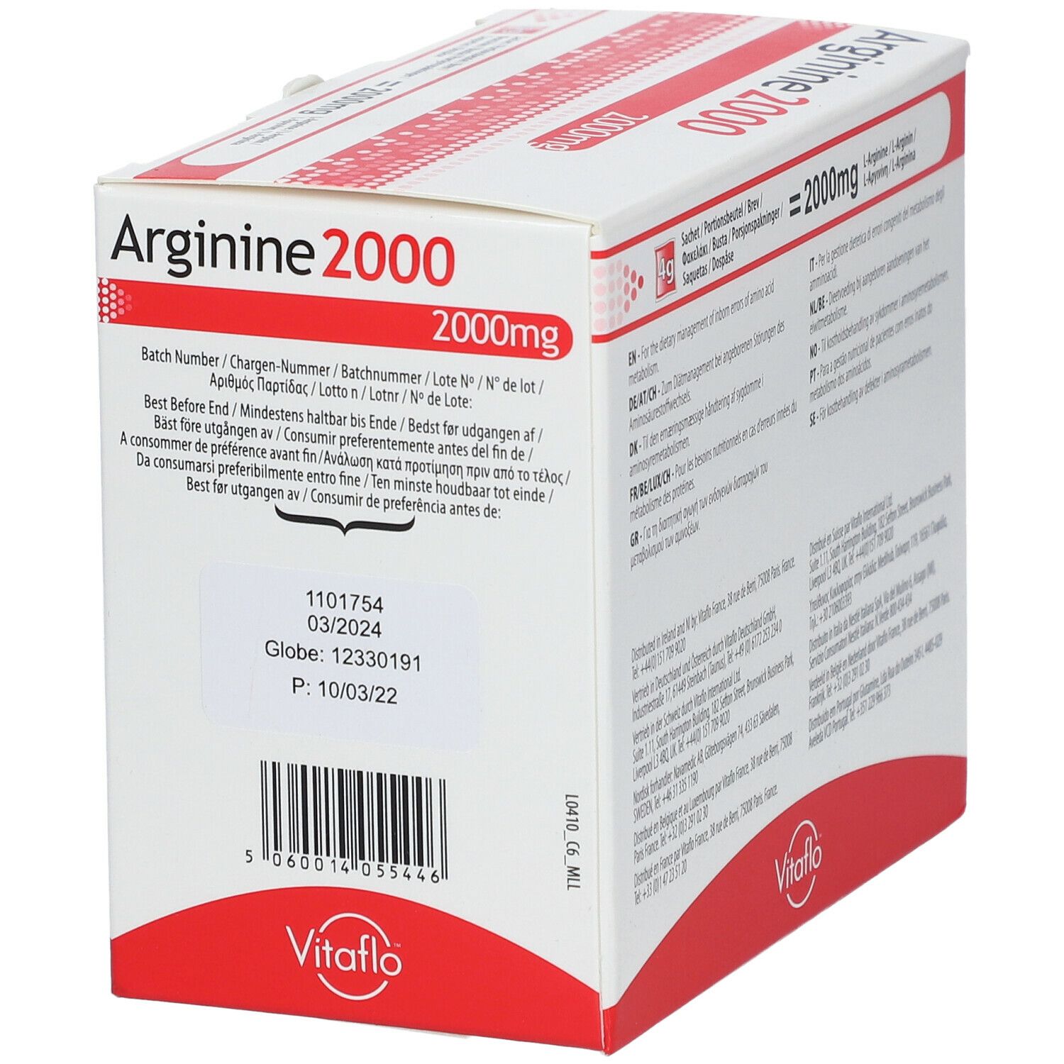 Vitaflo Arginine 2000 4G Poudre