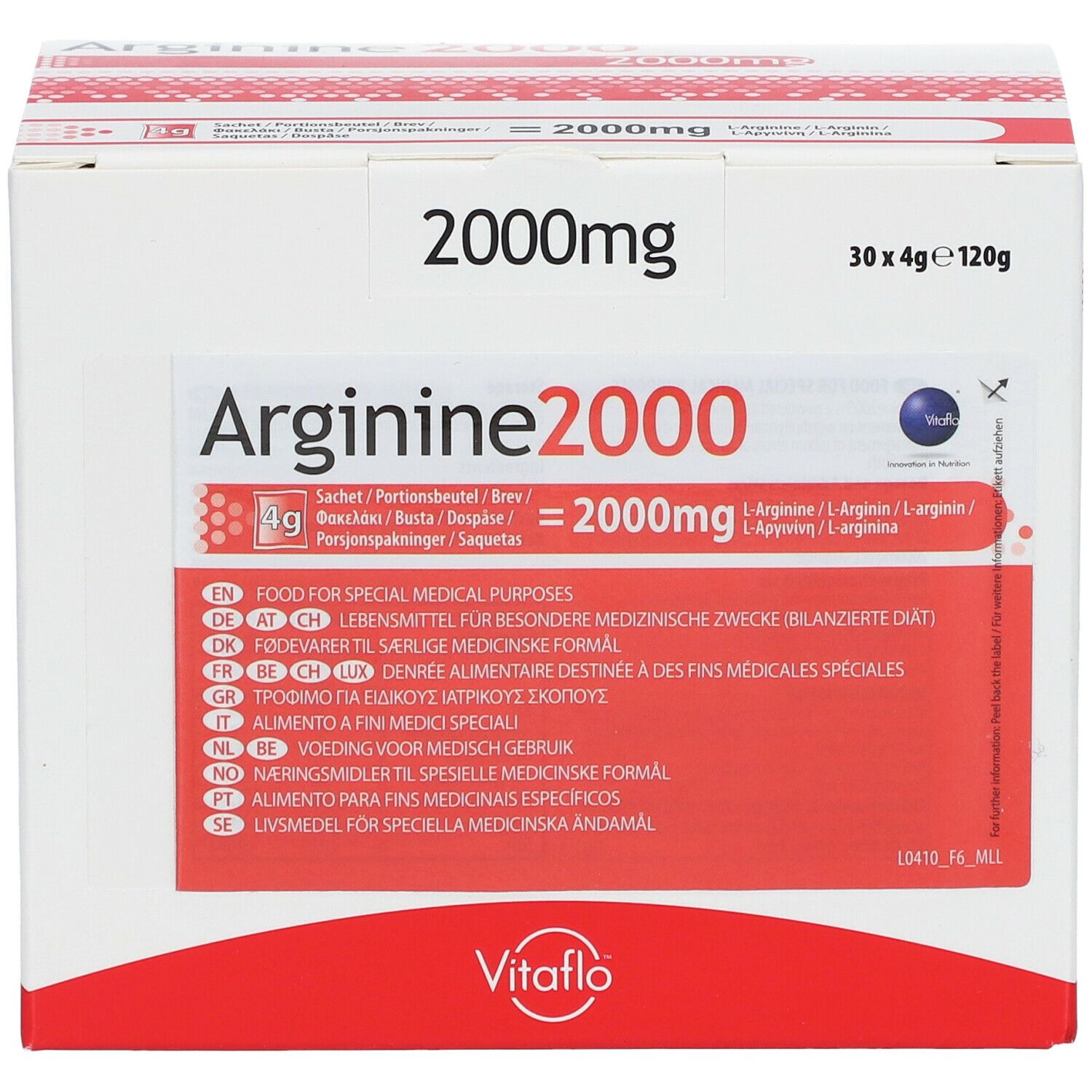 Vitaflo Arginine 2000 4G Poudre