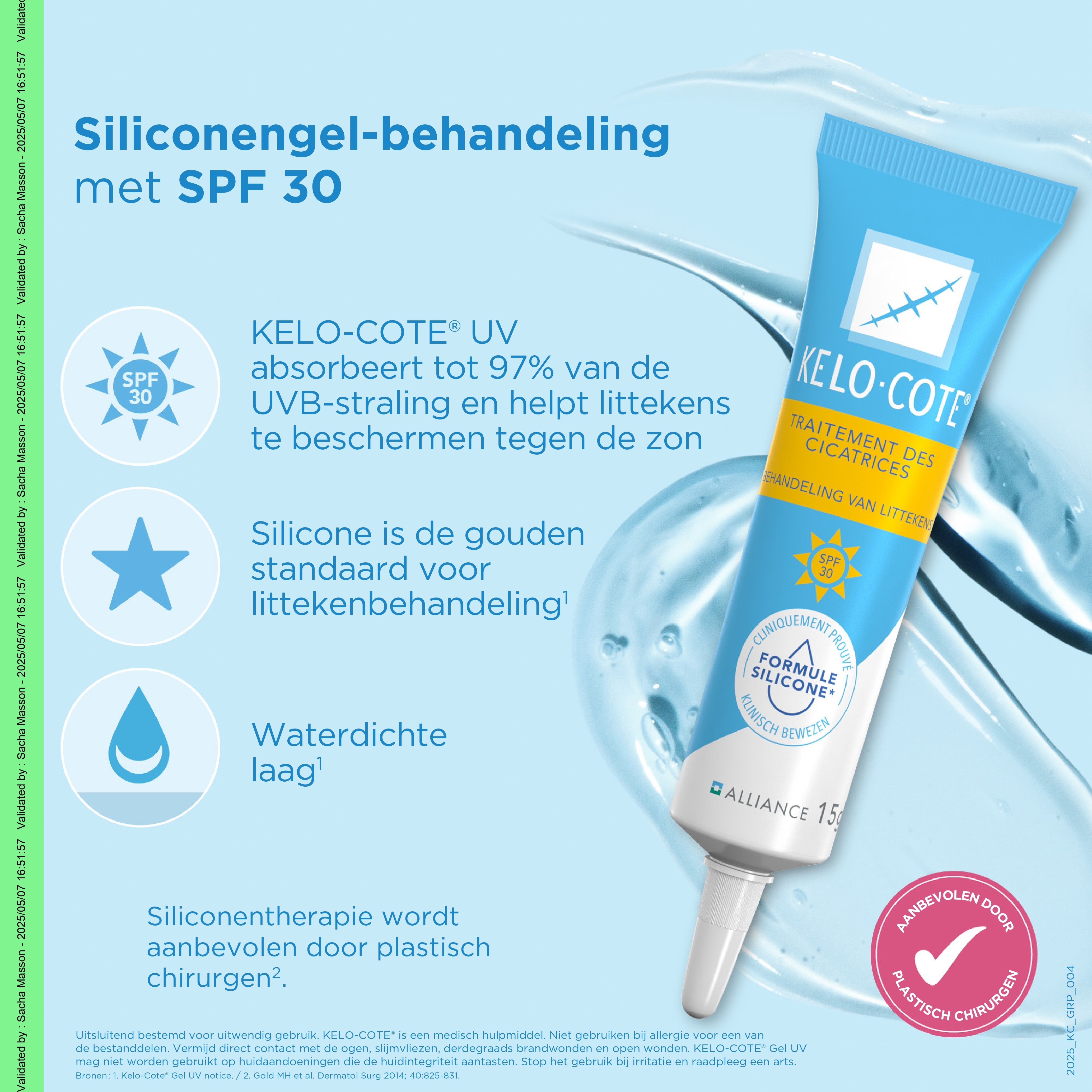 Kelo-Cote Silicone Littekengel + UV-Filter