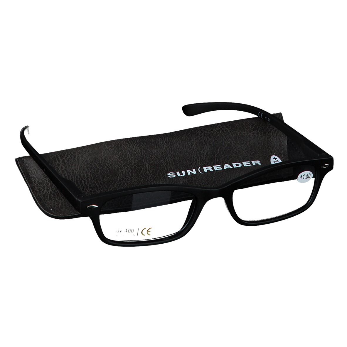 Pharmalens Sunreader Zwart +1.50