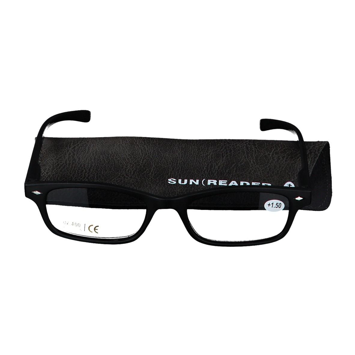 Pharmalens Sunreader Zwart +1.50