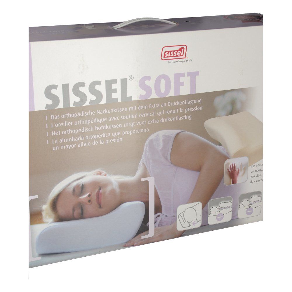 Sissel Soft Visco-Elastisch Hoofdkussen + Hoes Medium