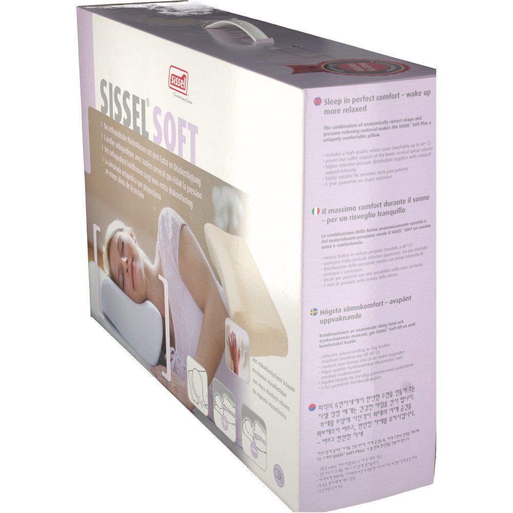 Sissel Soft Visco-Elastisch Hoofdkussen + Hoes Medium