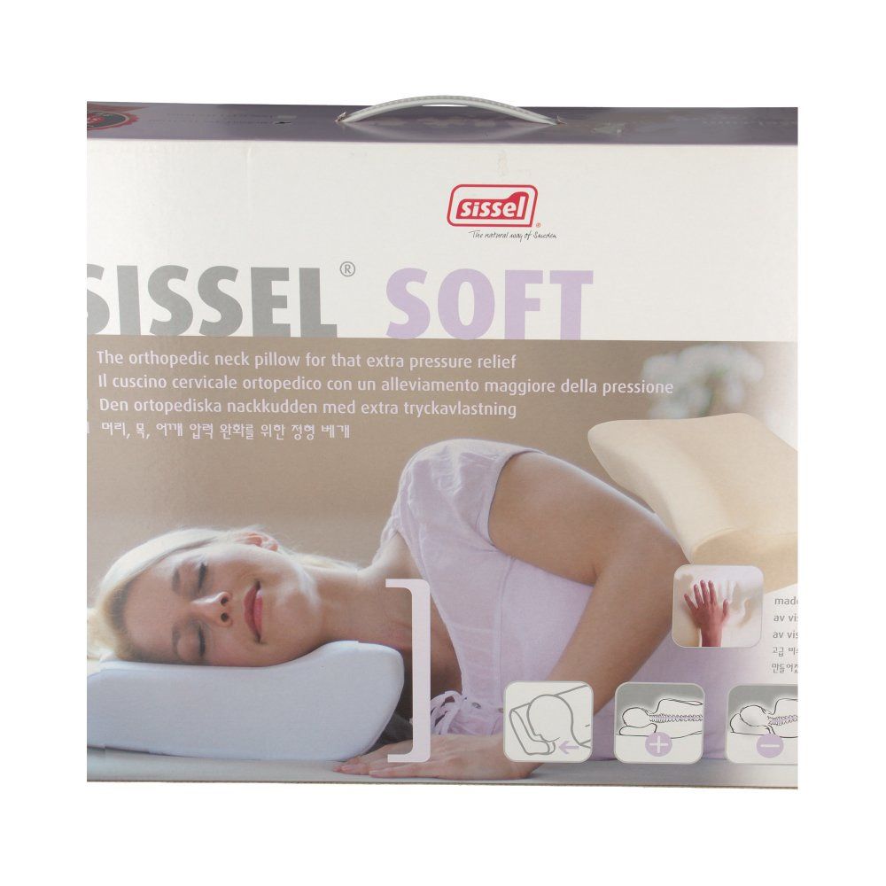 Sissel Soft Visco-Elastisch Hoofdkussen + Hoes Medium