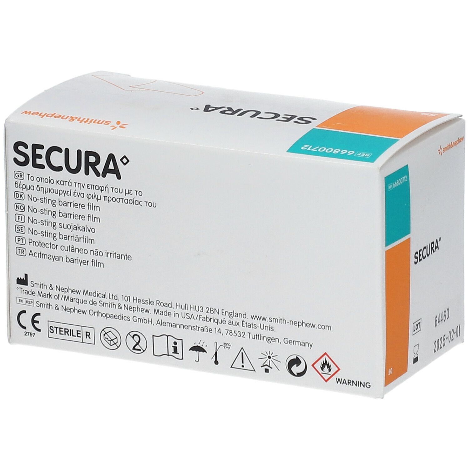 Secura No-Sting Barrier Wipes