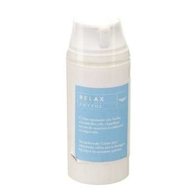 Witte fles met blauw etiket. Op het etiket staat "RELAX PHYTOL".