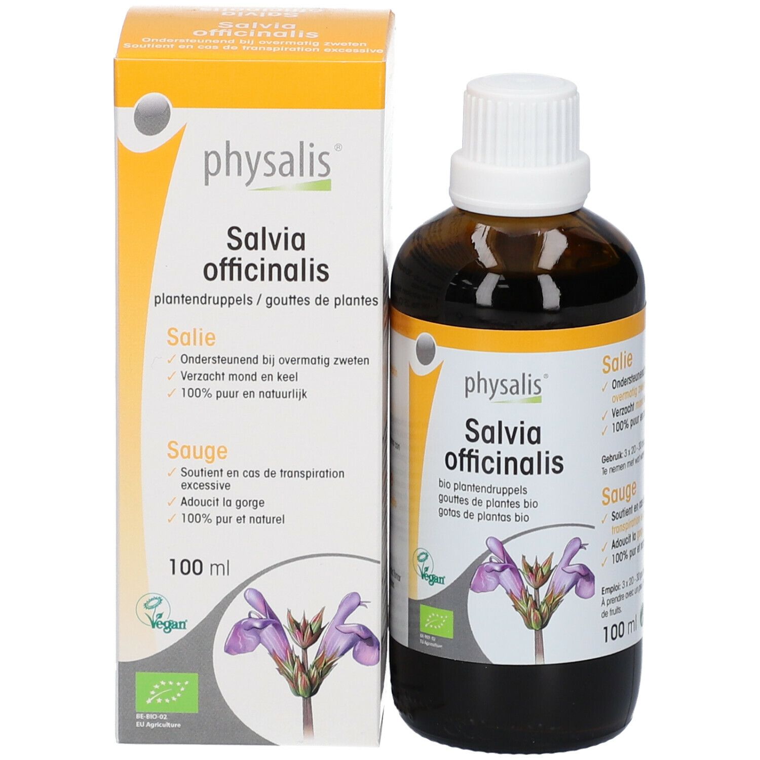 Physalis® Salvia Officinalis Gouttes de Plantes Bio