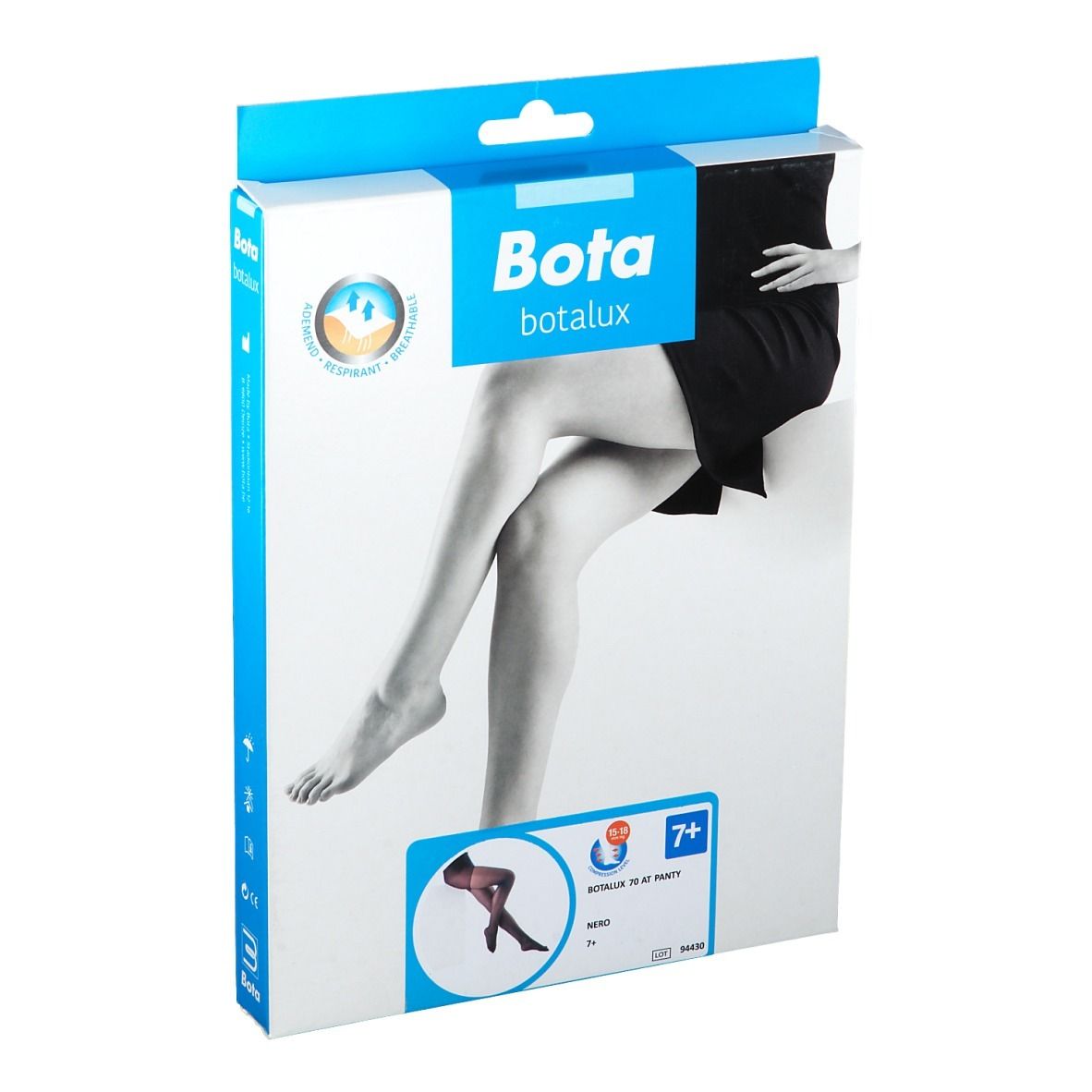 Botalux 70 Panty De Soutien AT Nero Taille 7+