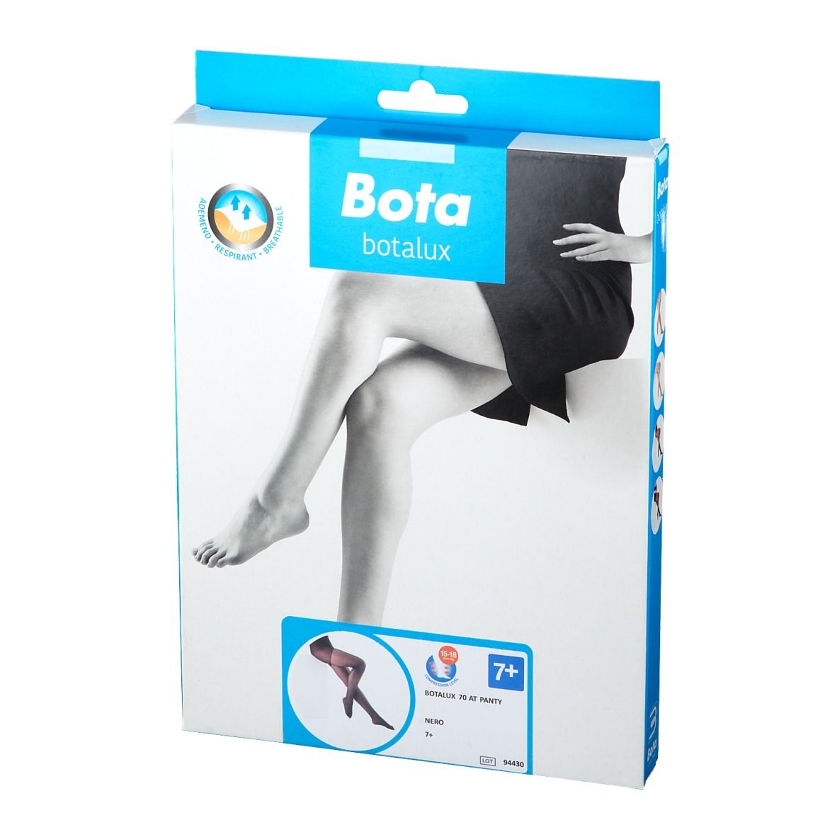 Botalux 70 Panty De Soutien AT Nero Taille 7+