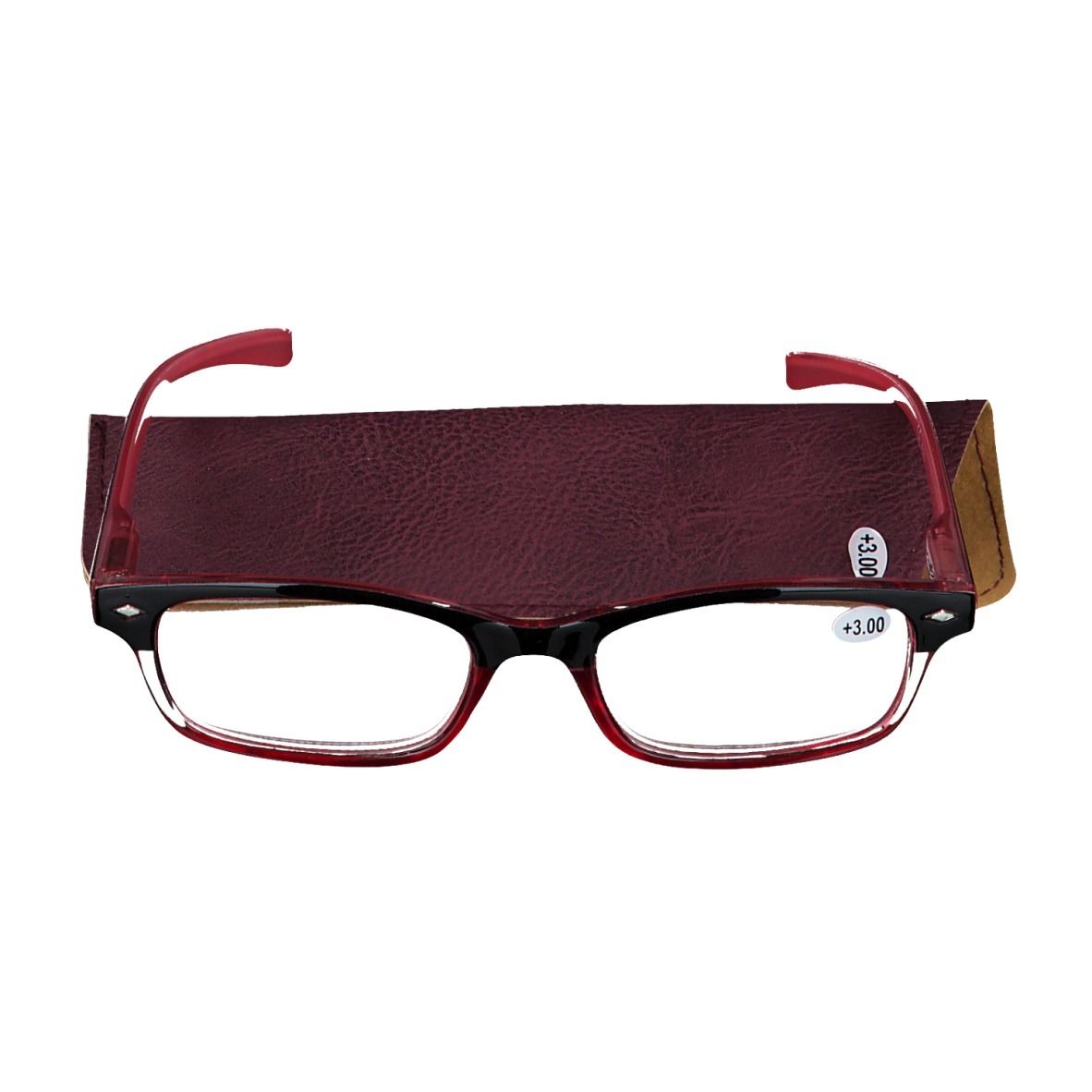 Pharma Glasses Leesbril Rood +3.00