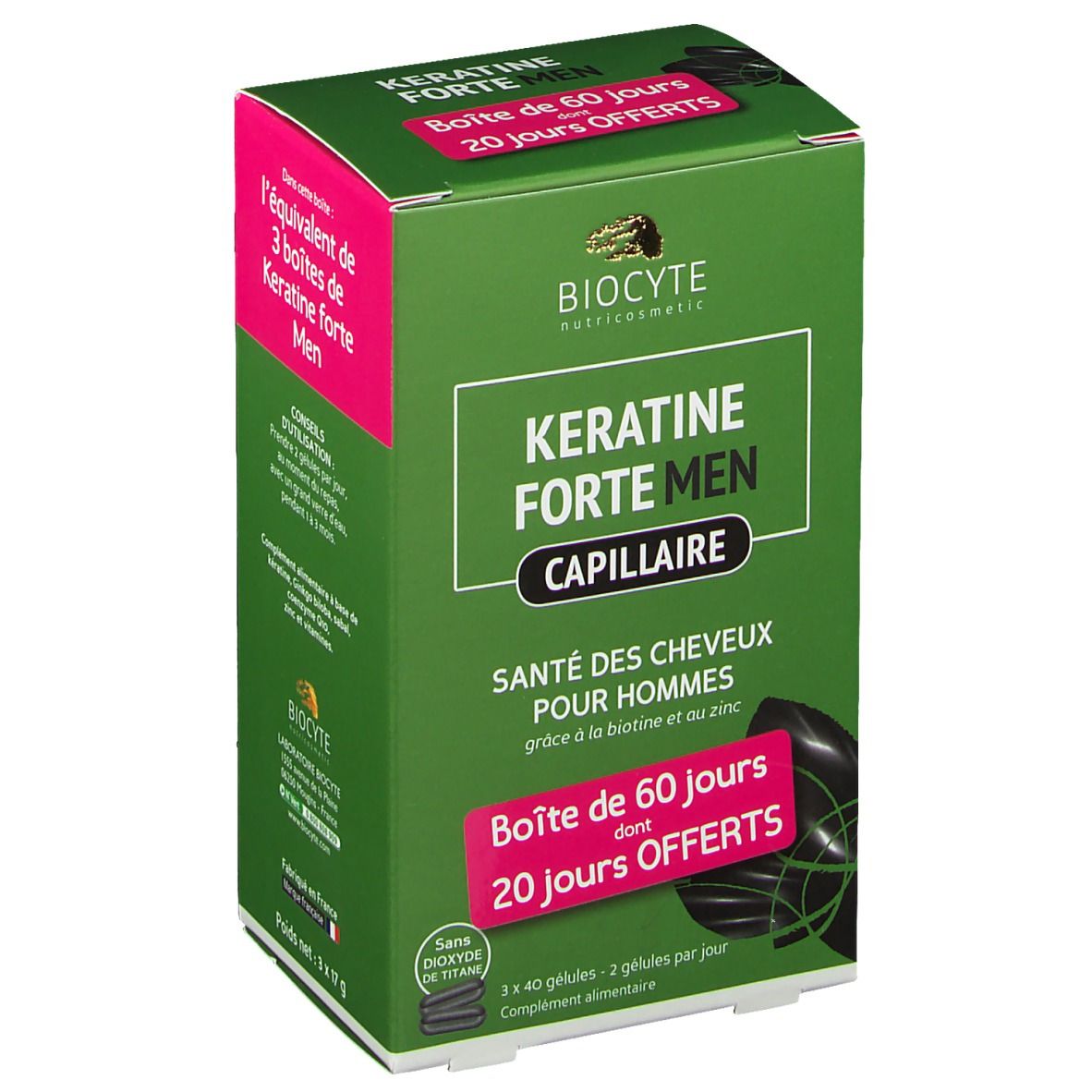 Biocyte Keratine Homme Pack