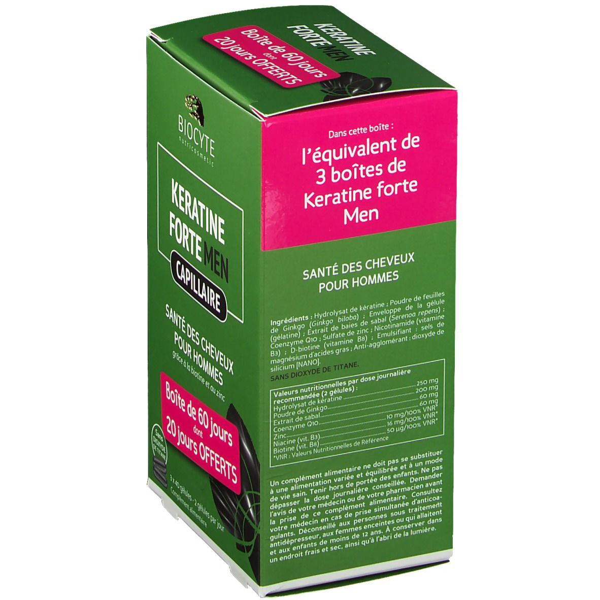 Biocyte Keratine Homme Pack