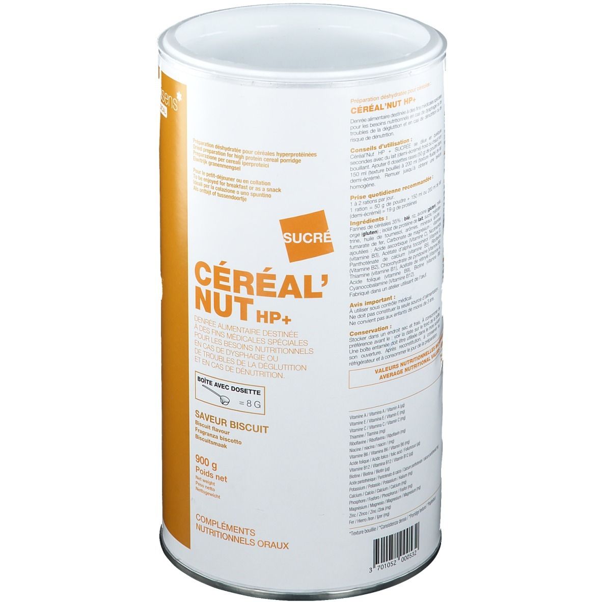 Nutrisens Céréales Nut HP + Biscuit