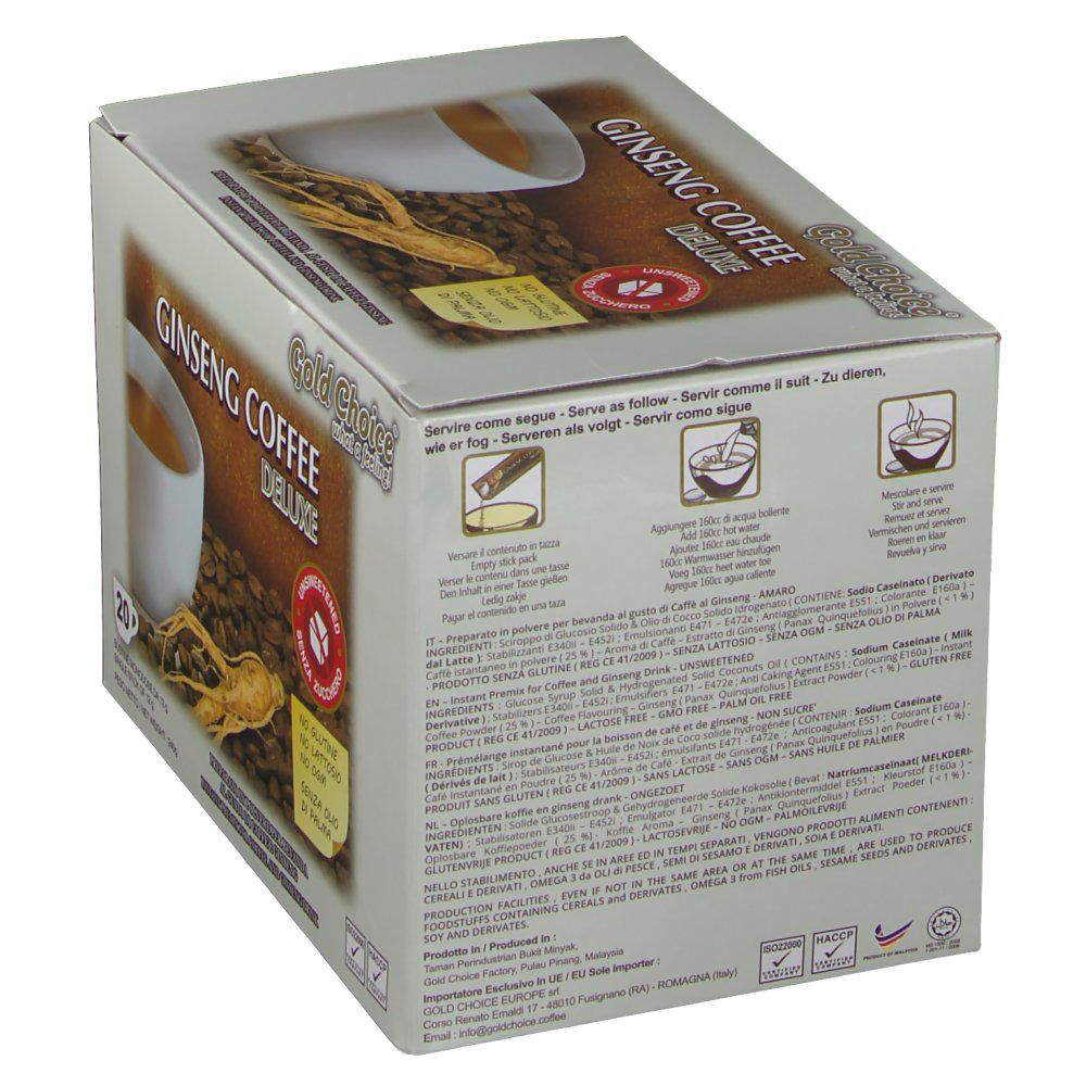 Ginseng Koffie Ongezoet