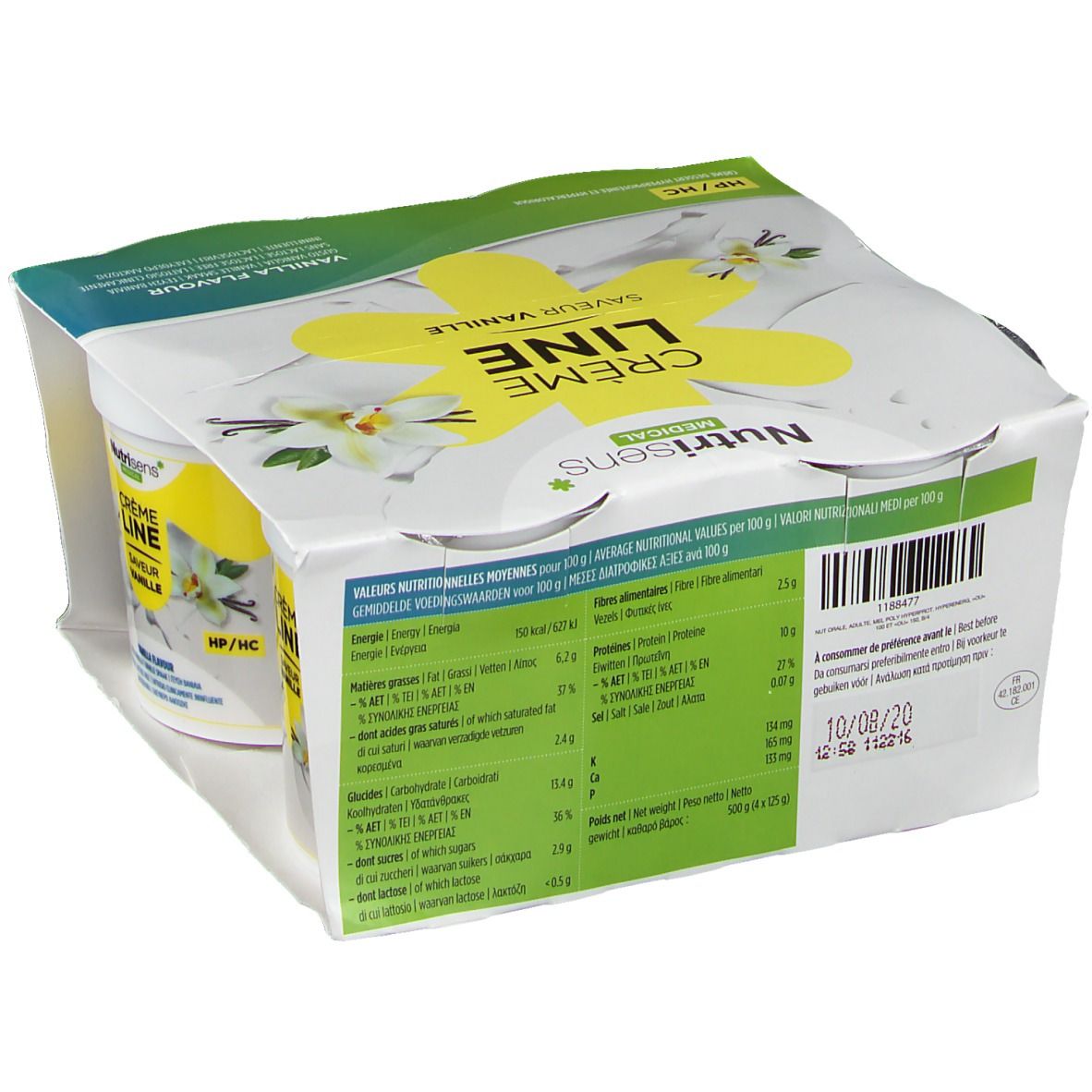 Tonus Line CrèmeLINE HP/HC + Vanille Sans Lactose