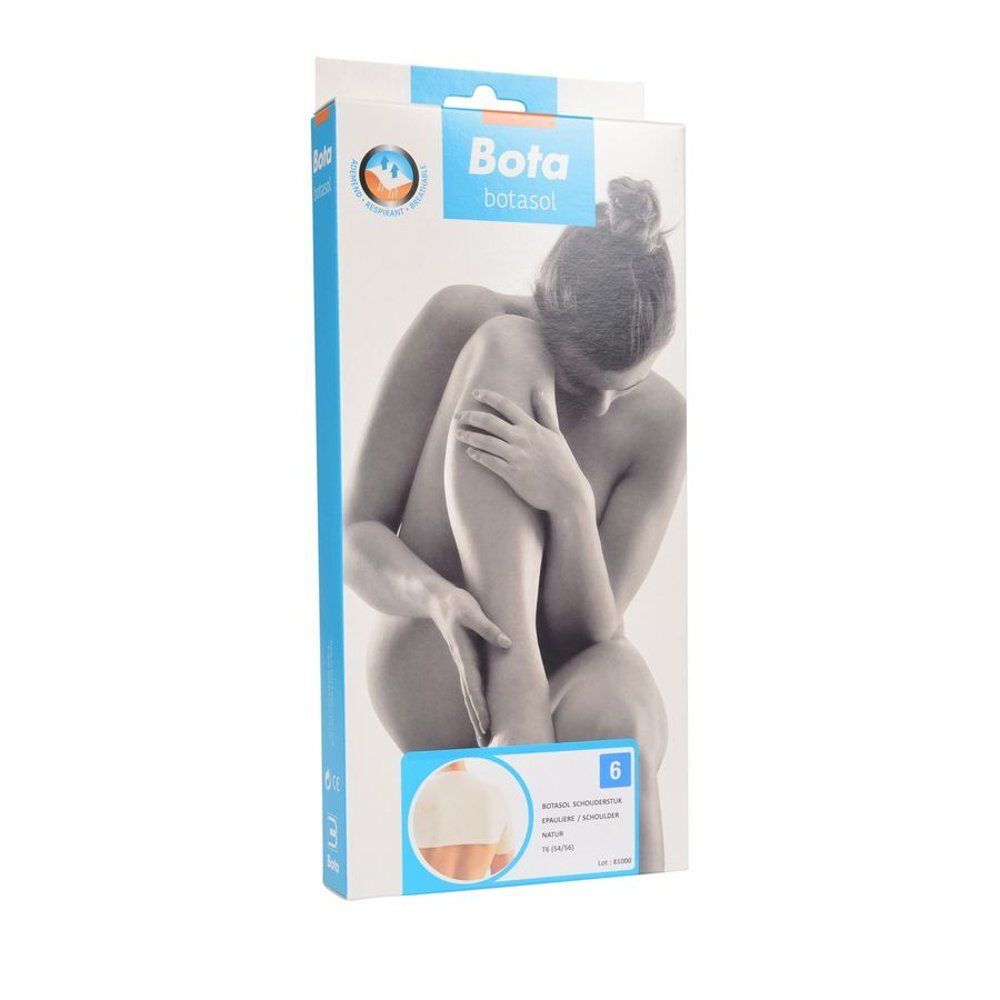 Verpakking BOTA Schulterbandage Gr. 6. Opdruk: Bota, afbeelding van een persoon. Maat 6.